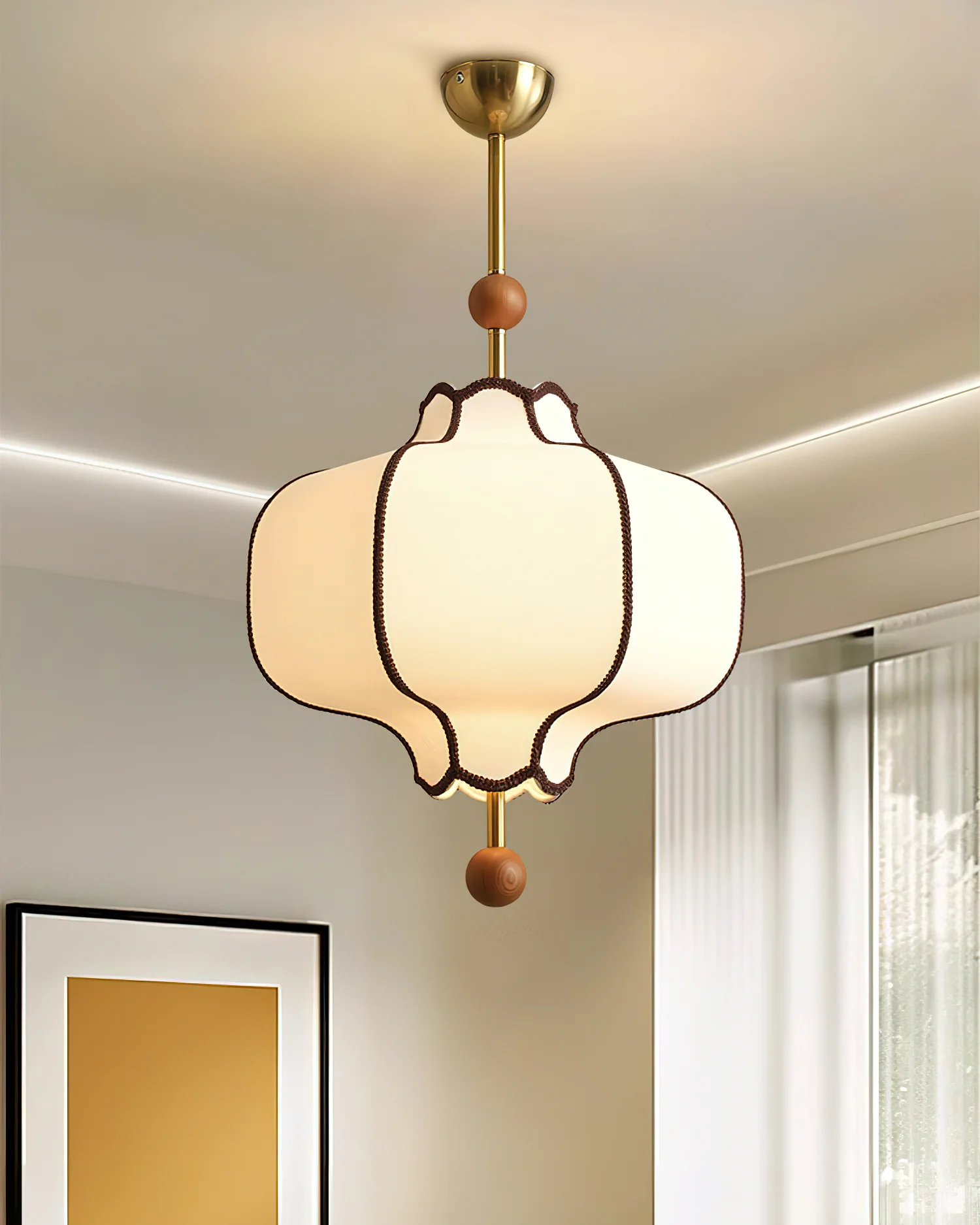 Lantern Fabric Pendant Light - Image 20