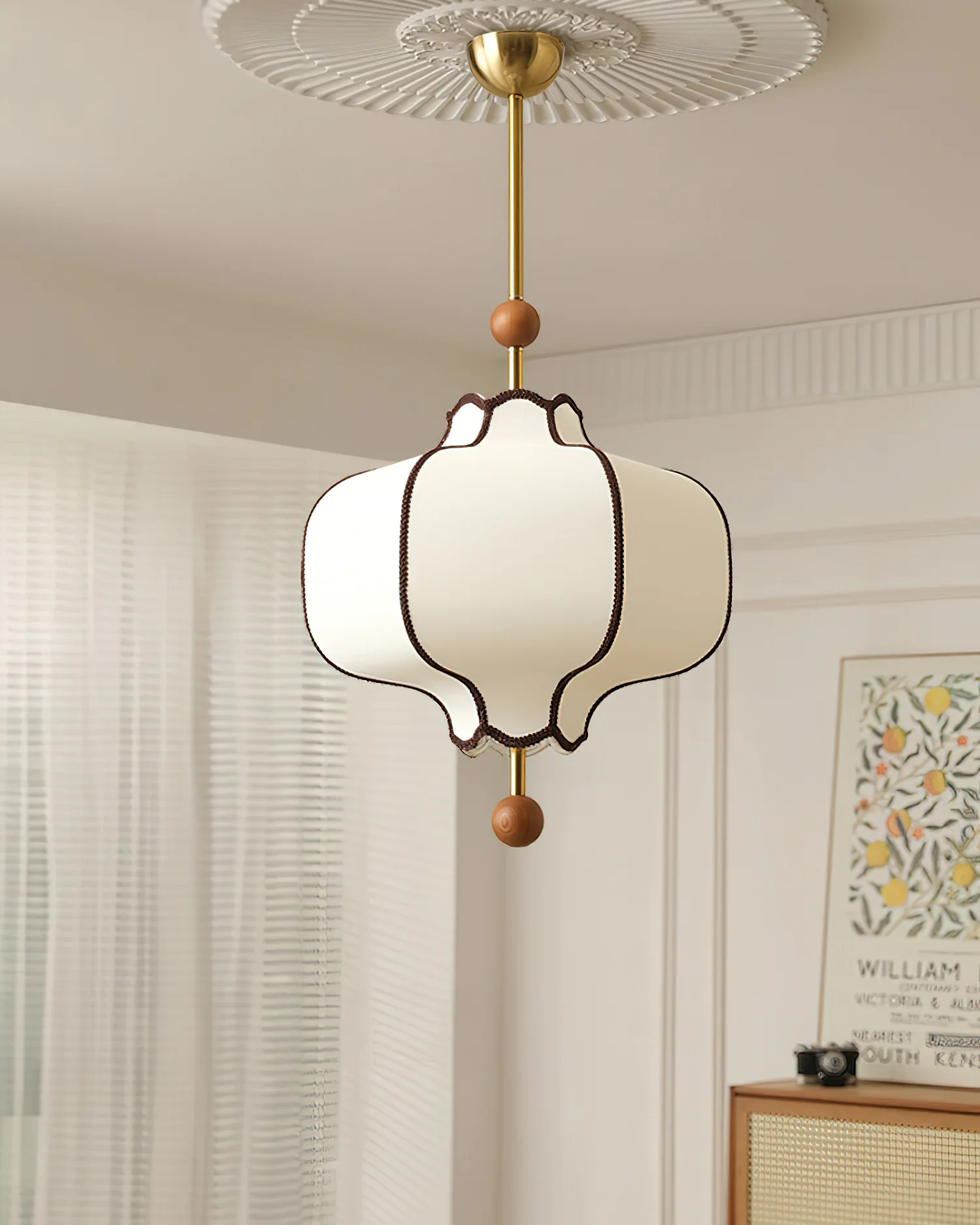 Lantern Fabric Pendant Light - Image 22