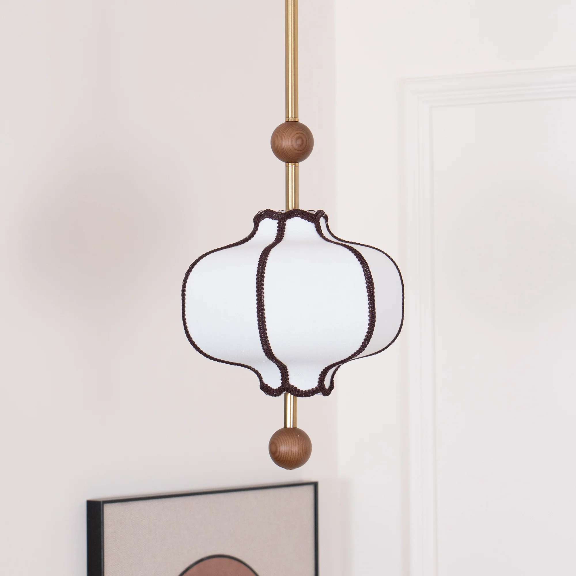 Lantern Fabric Pendant Light - Image 25