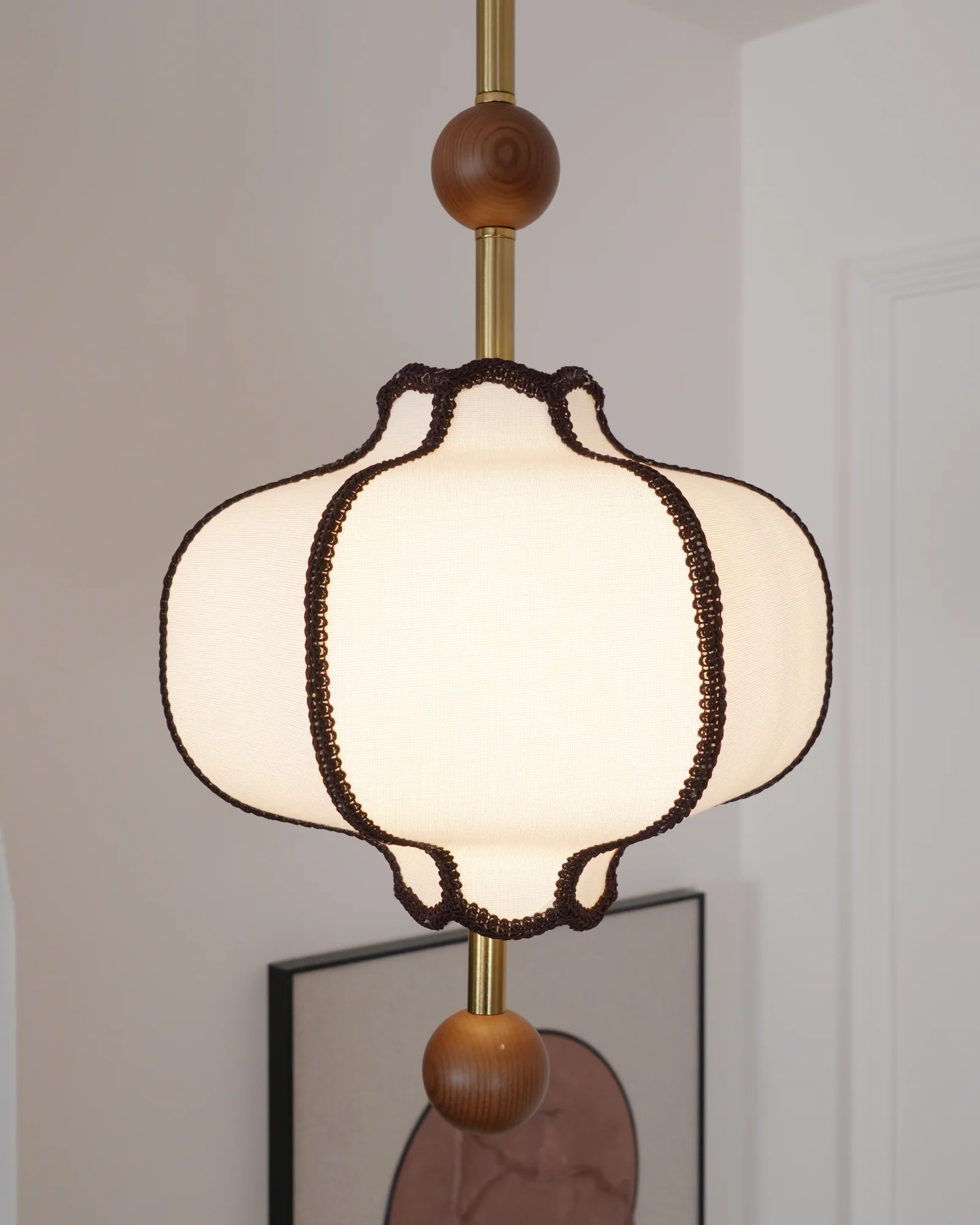 Lantern Fabric Pendant Light - Image 31