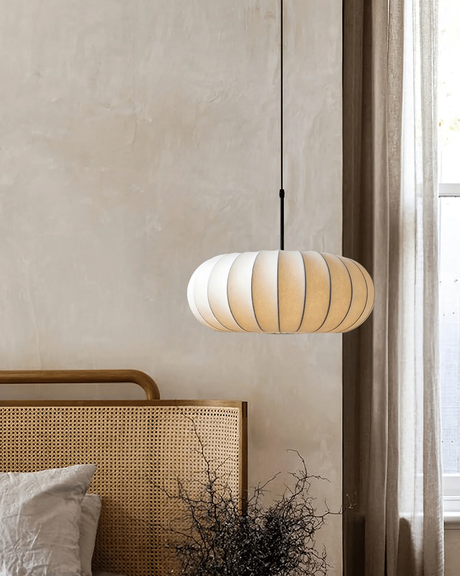 Lantern Silk Pendant Lamp - Image 22