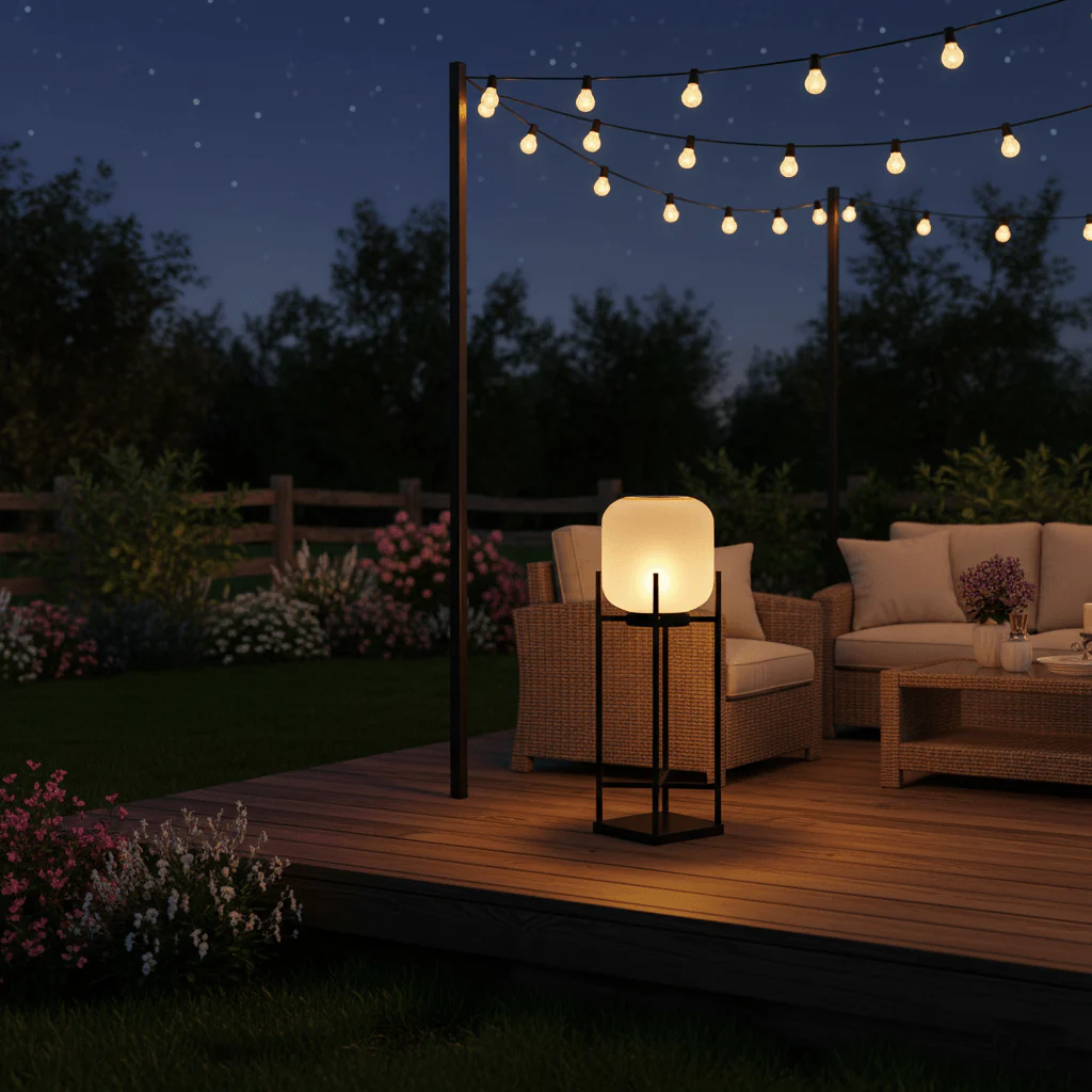 Lantern Outdoor Solar Floor Lamp - Image 3
