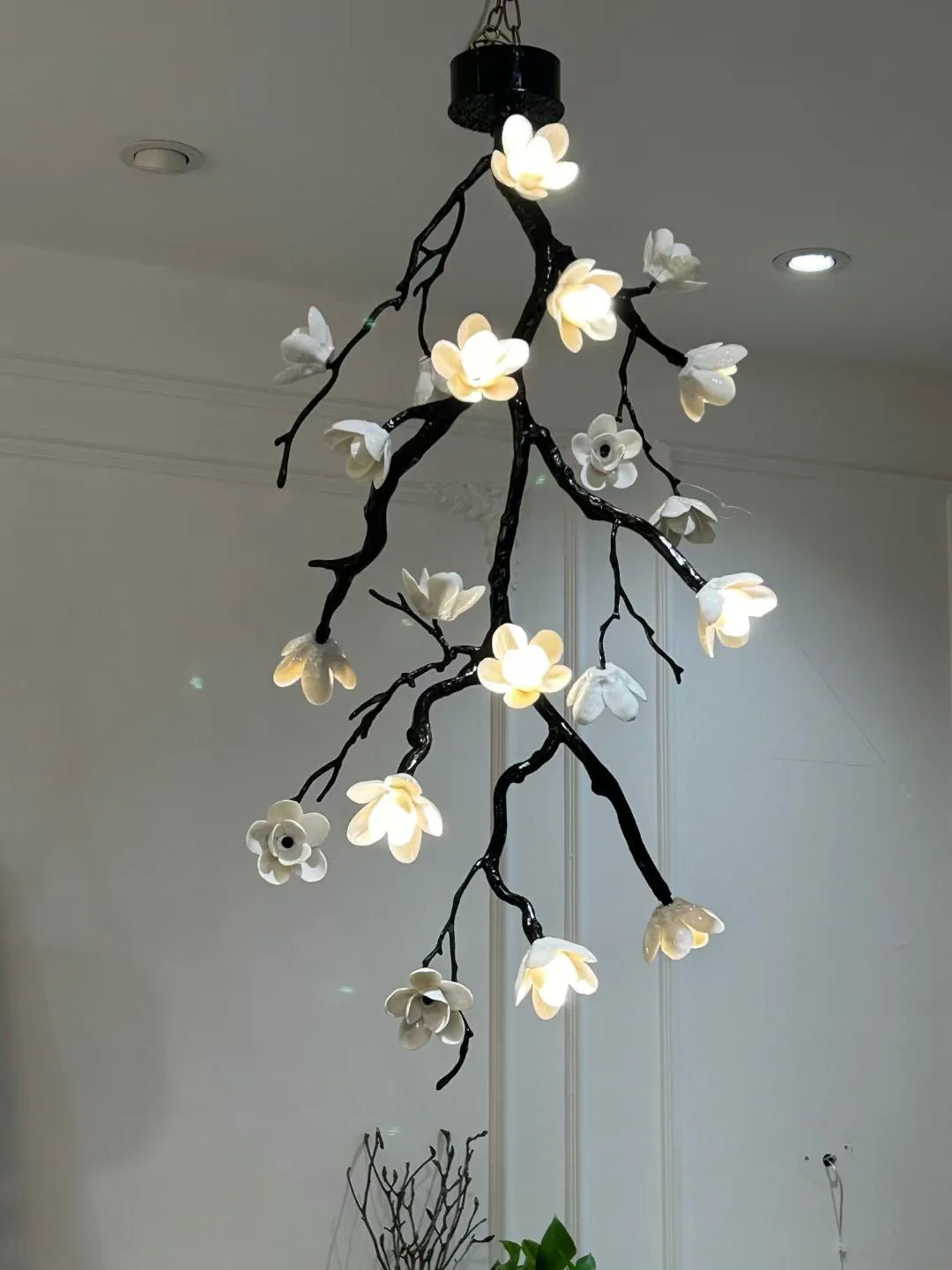 Large Long Branch Flower Chandelier - Image 16