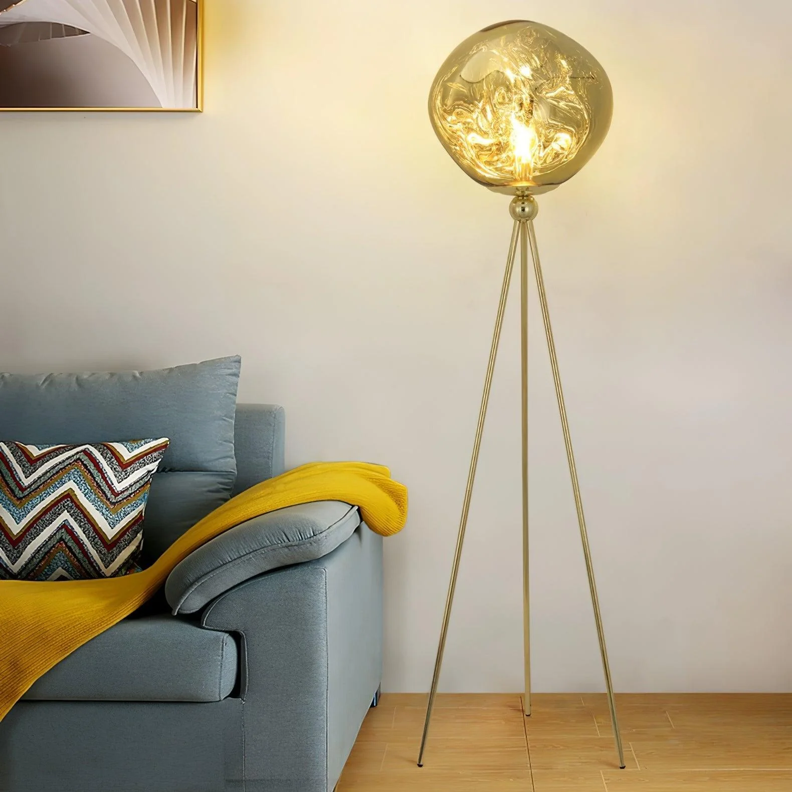 Lava Tripod Rock Floor Lamp - Image 4