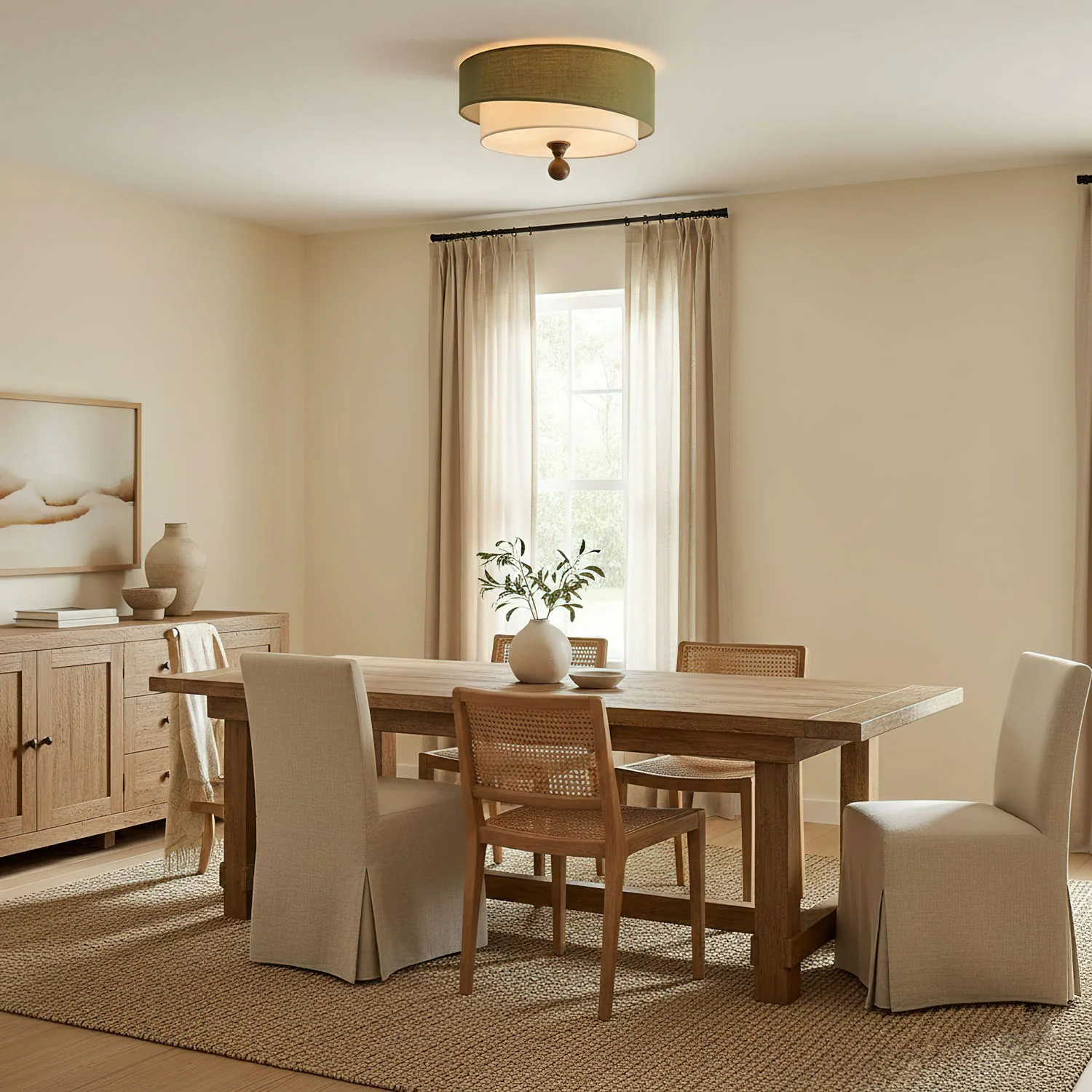 Layered Fabric Ceiling Light - Image 10
