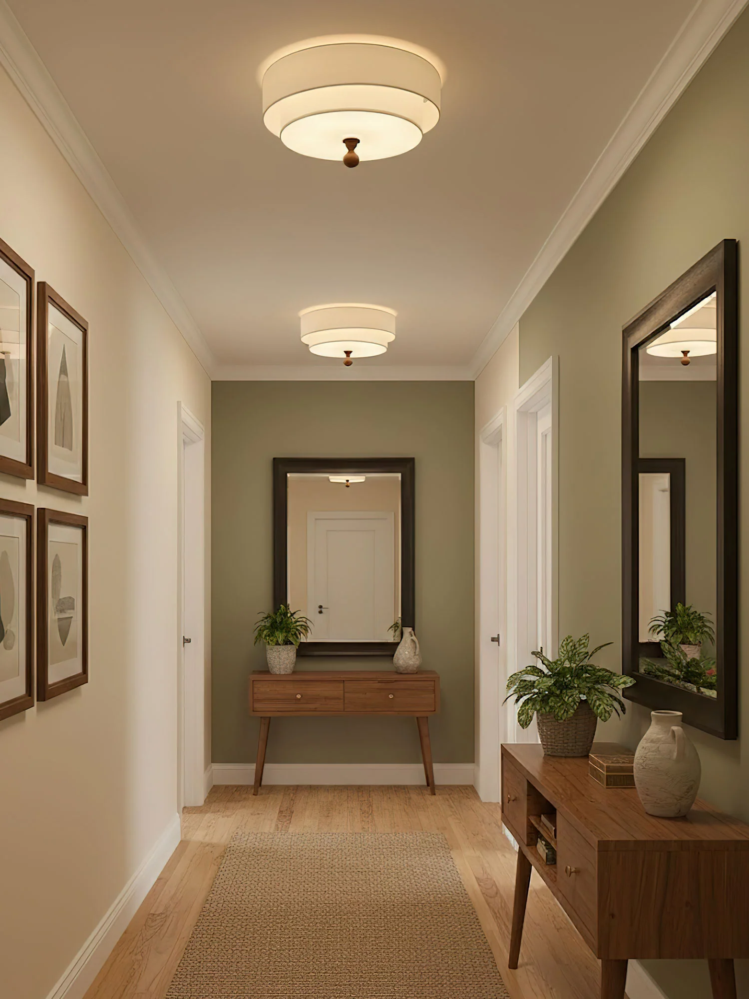 Layered Fabric Ceiling Light - Image 11