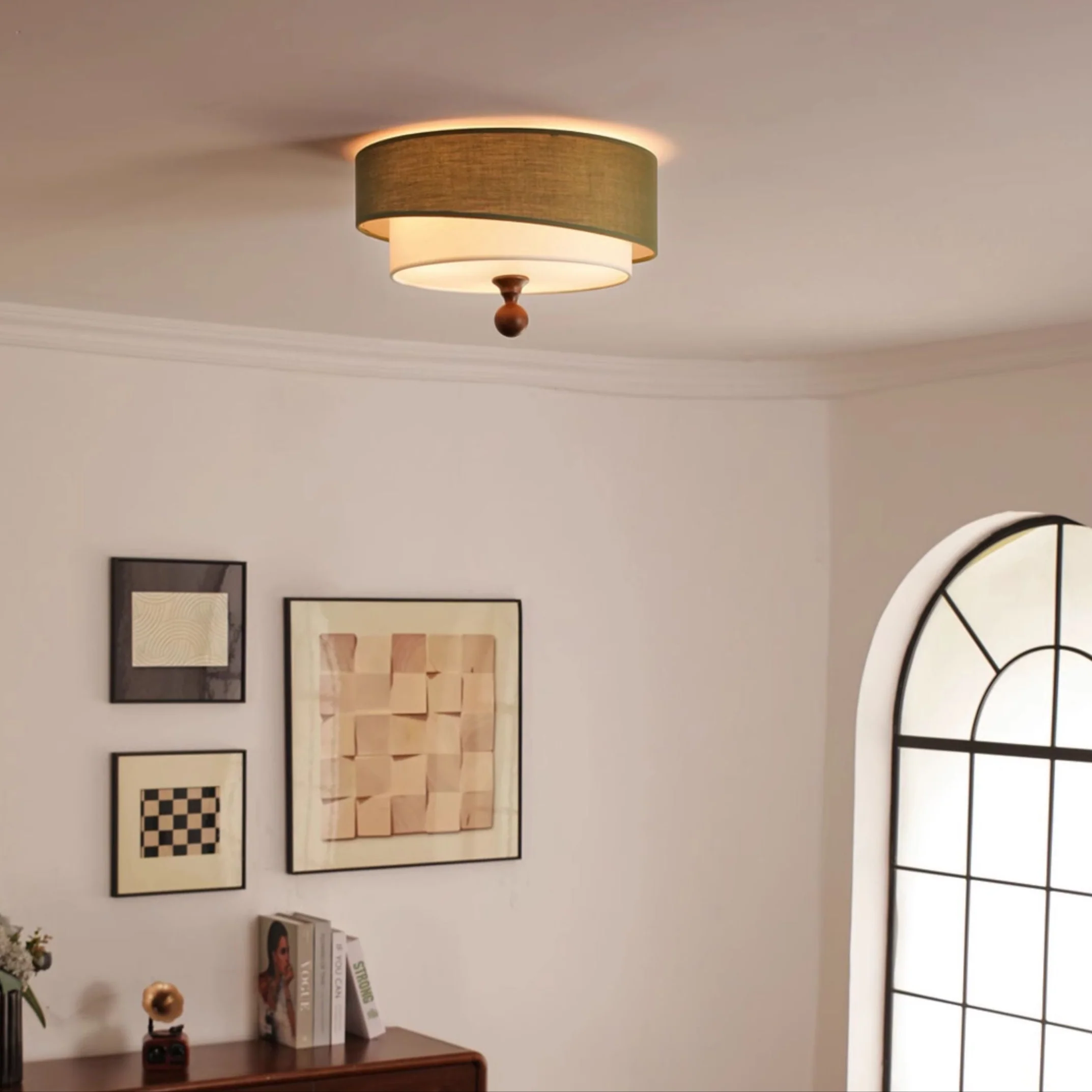 Layered Fabric Ceiling Light - Image 12