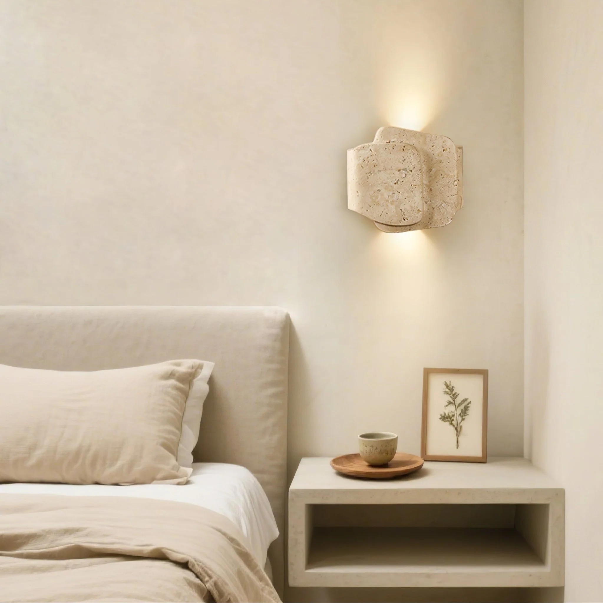 Layered Travertine Wall Light - Image 4