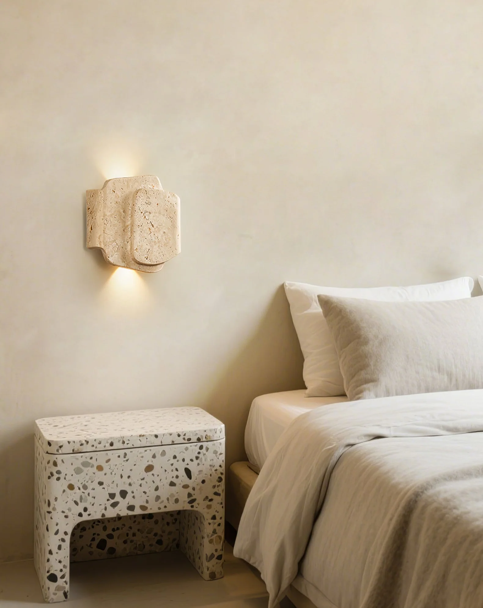 Layered Travertine Wall Light - Image 9