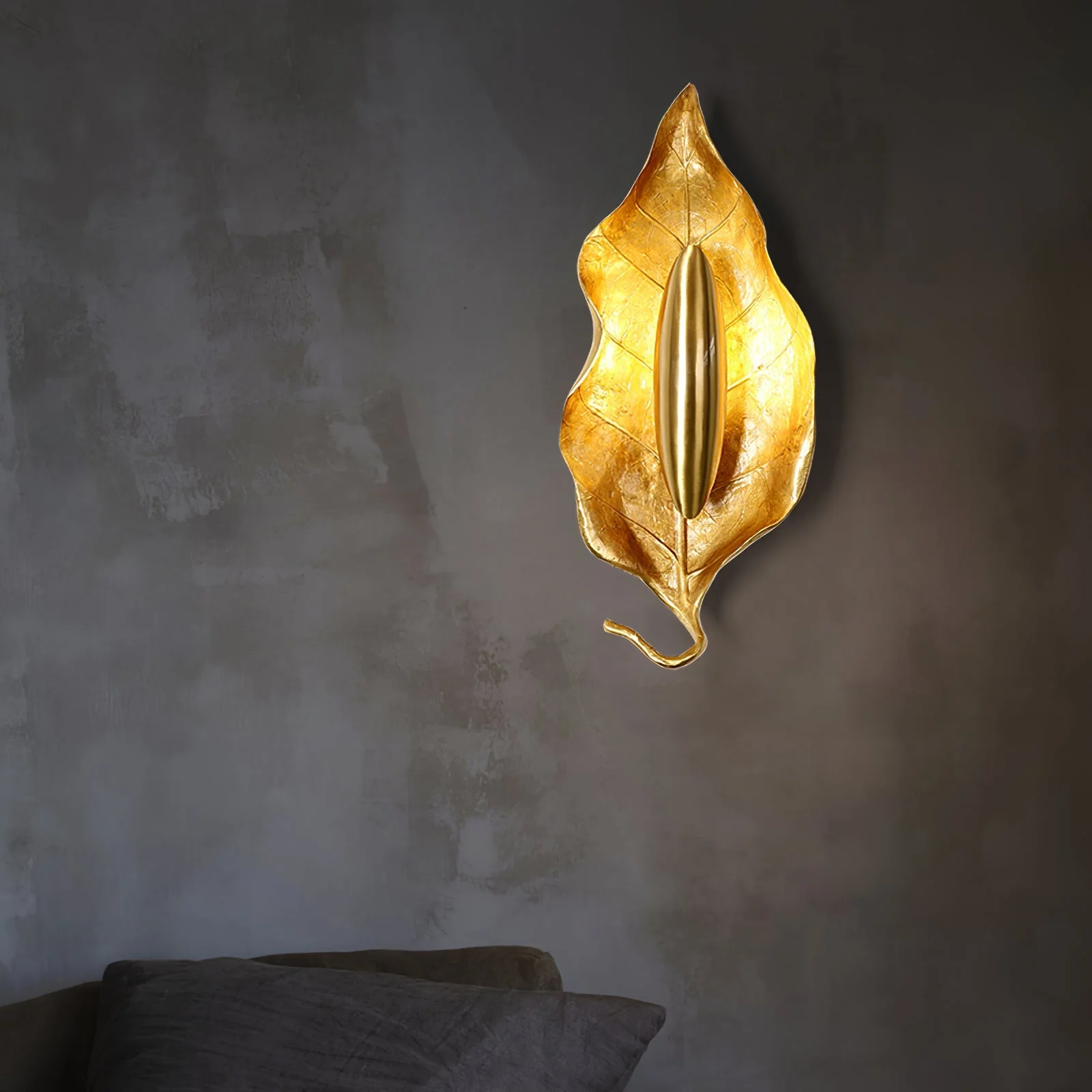 Leaf Brass Wall Lamp - Image 18