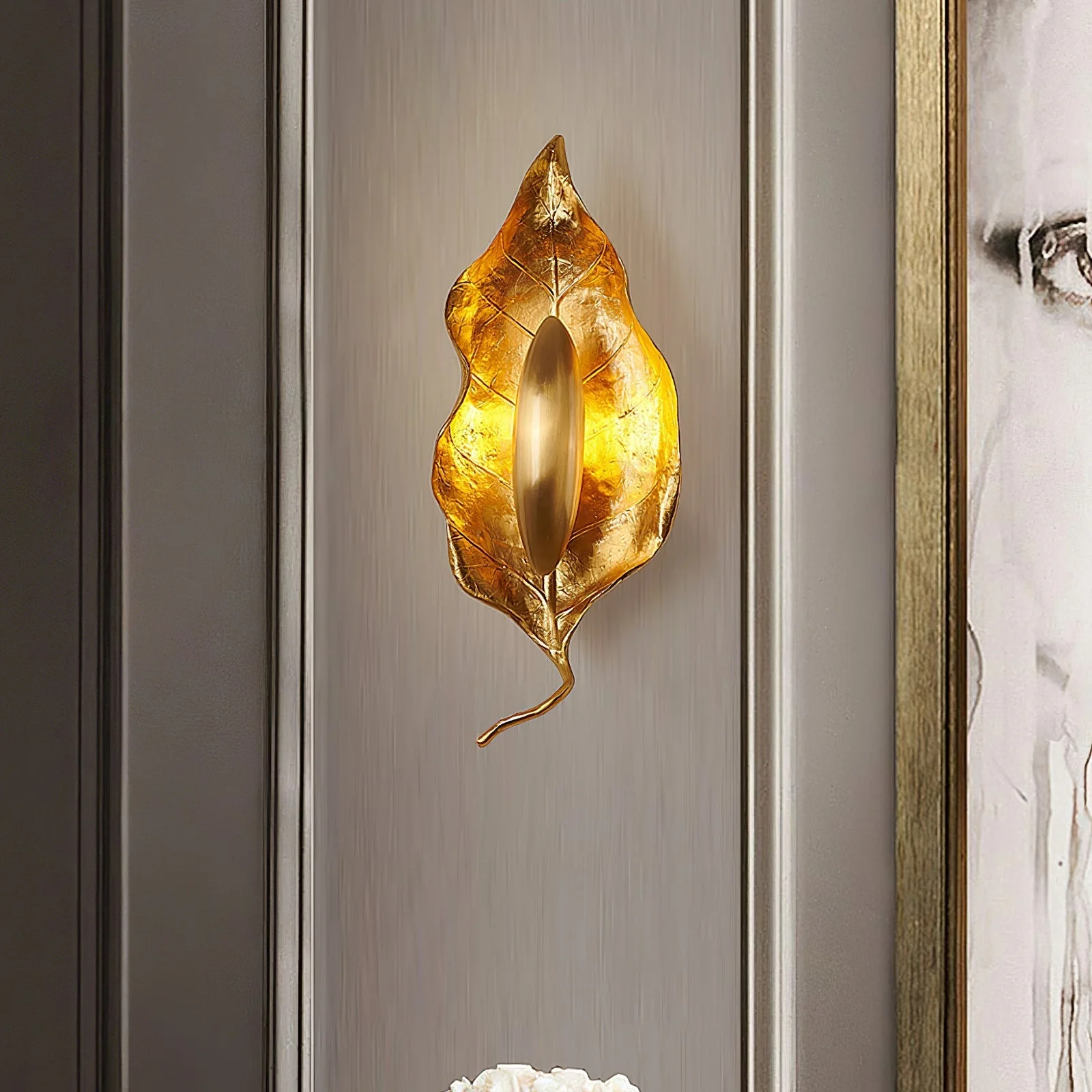 Leaf Brass Wall Lamp - Image 9