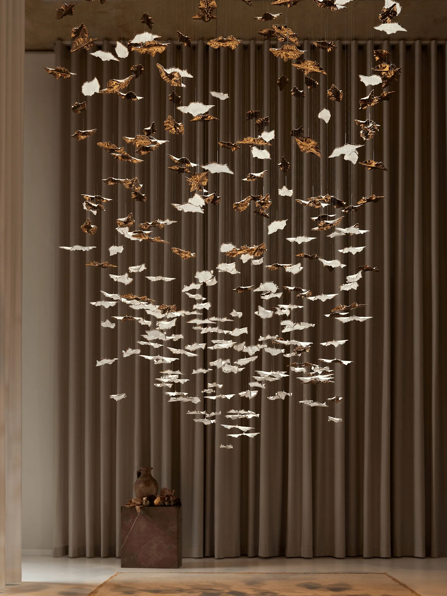 Leaf Twisted Sculptural Customize Chandelier - Image 17