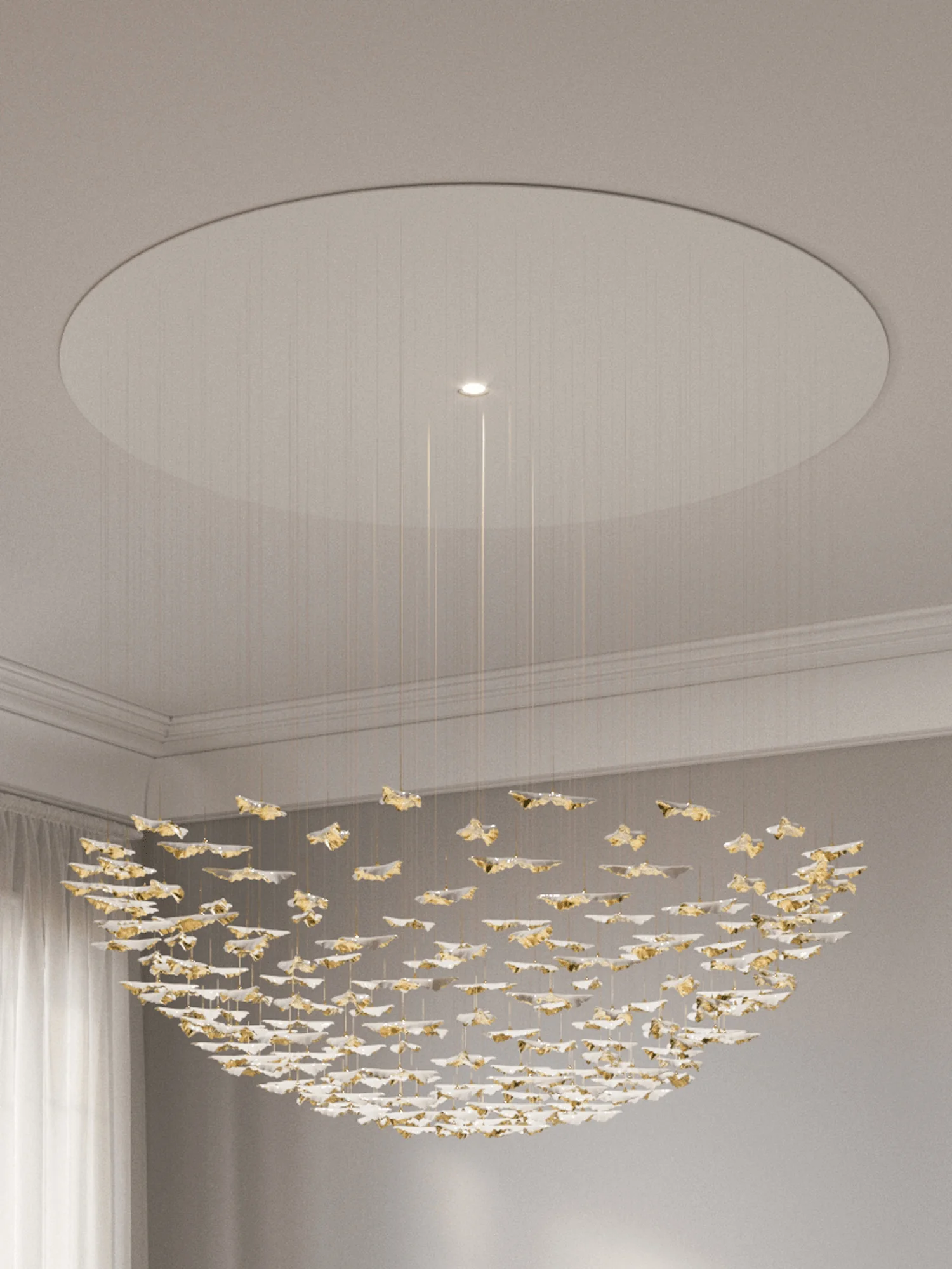 Leaf Twisted Sculptural Customize Chandelier - Image 19