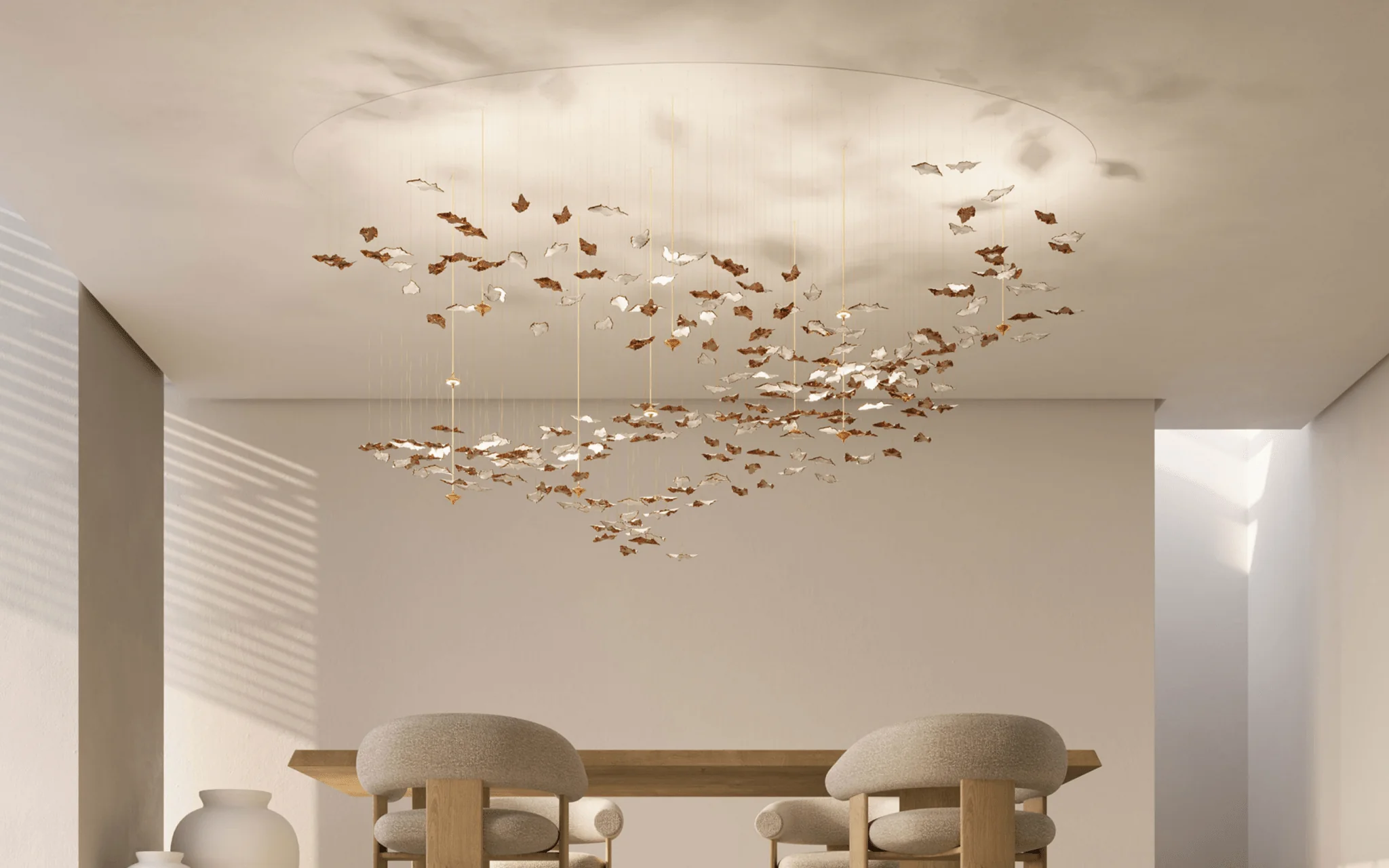 Leaf Twisted Sculptural Customize Chandelier - Image 25