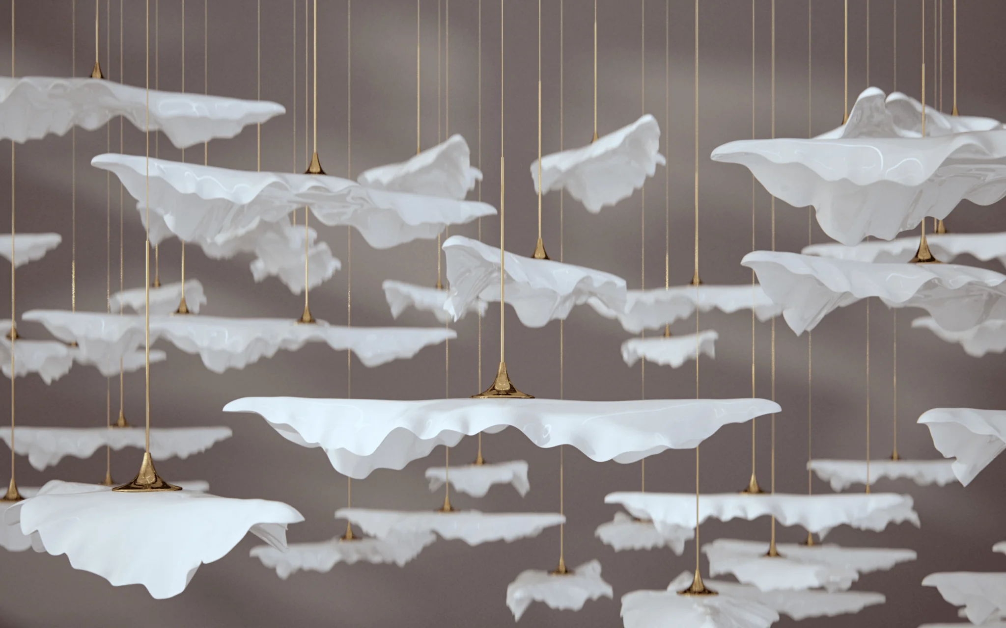 Leaf Twisted Sculptural Customize Chandelier - Image 32