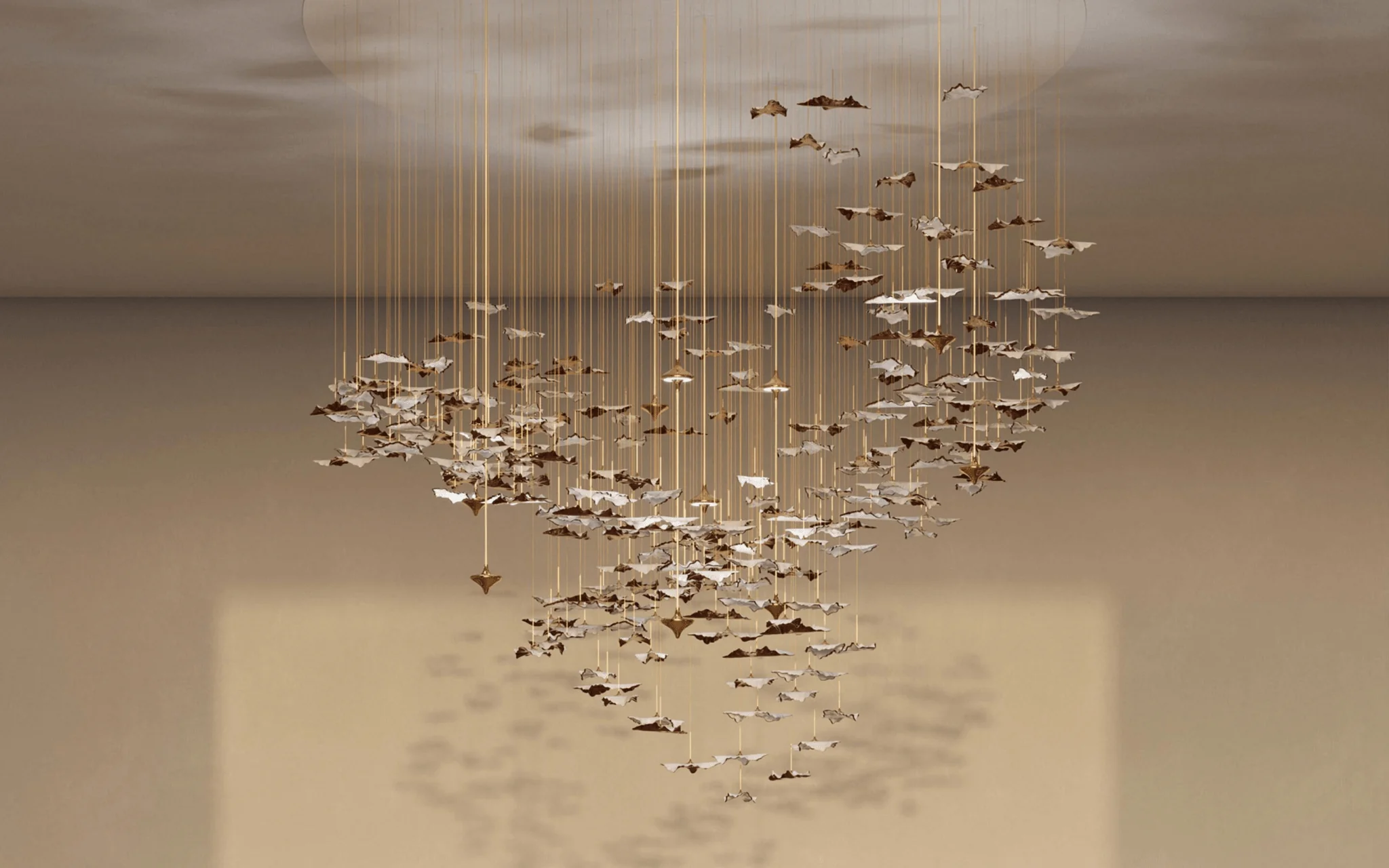Leaf Twisted Sculptural Customize Chandelier - Image 34