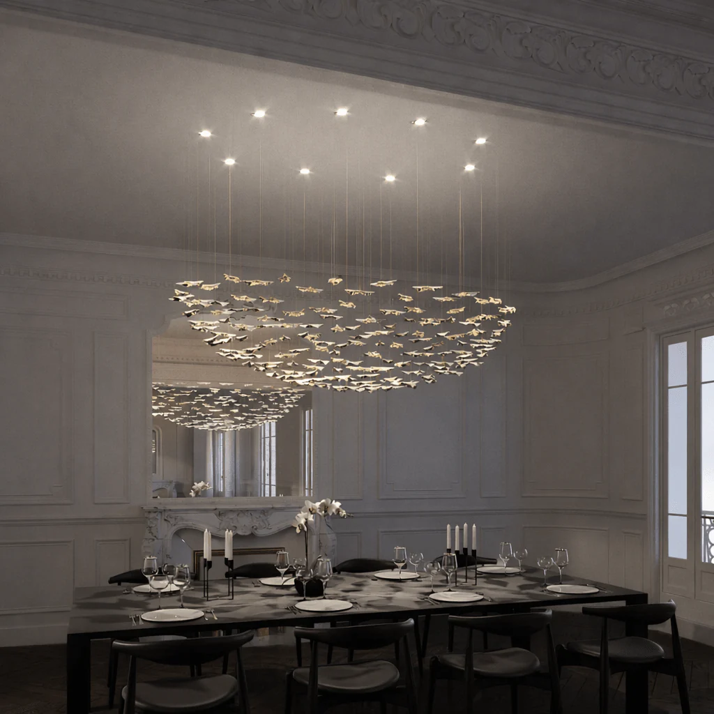 Leaf Twisted Sculptural Customize Chandelier - Image 42
