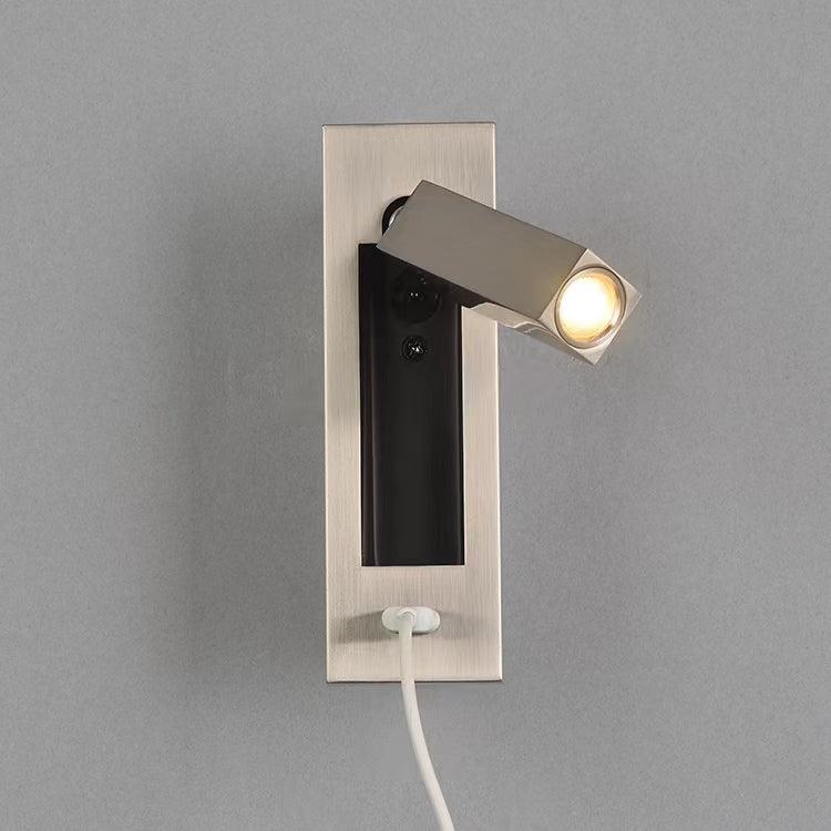 Black Bedside USB Wall Light - Image 7