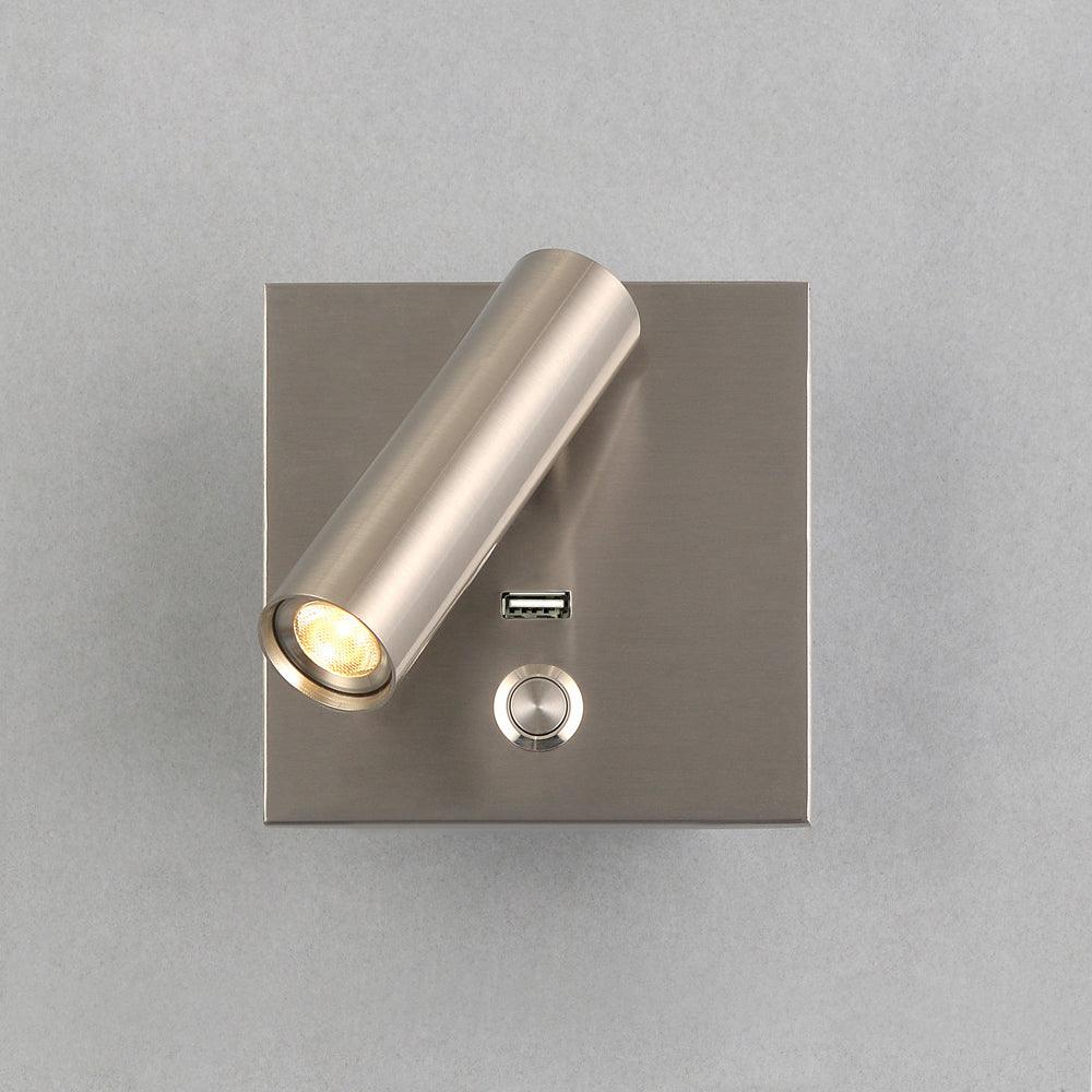 Black Bedside USB Wall Light - Image 9