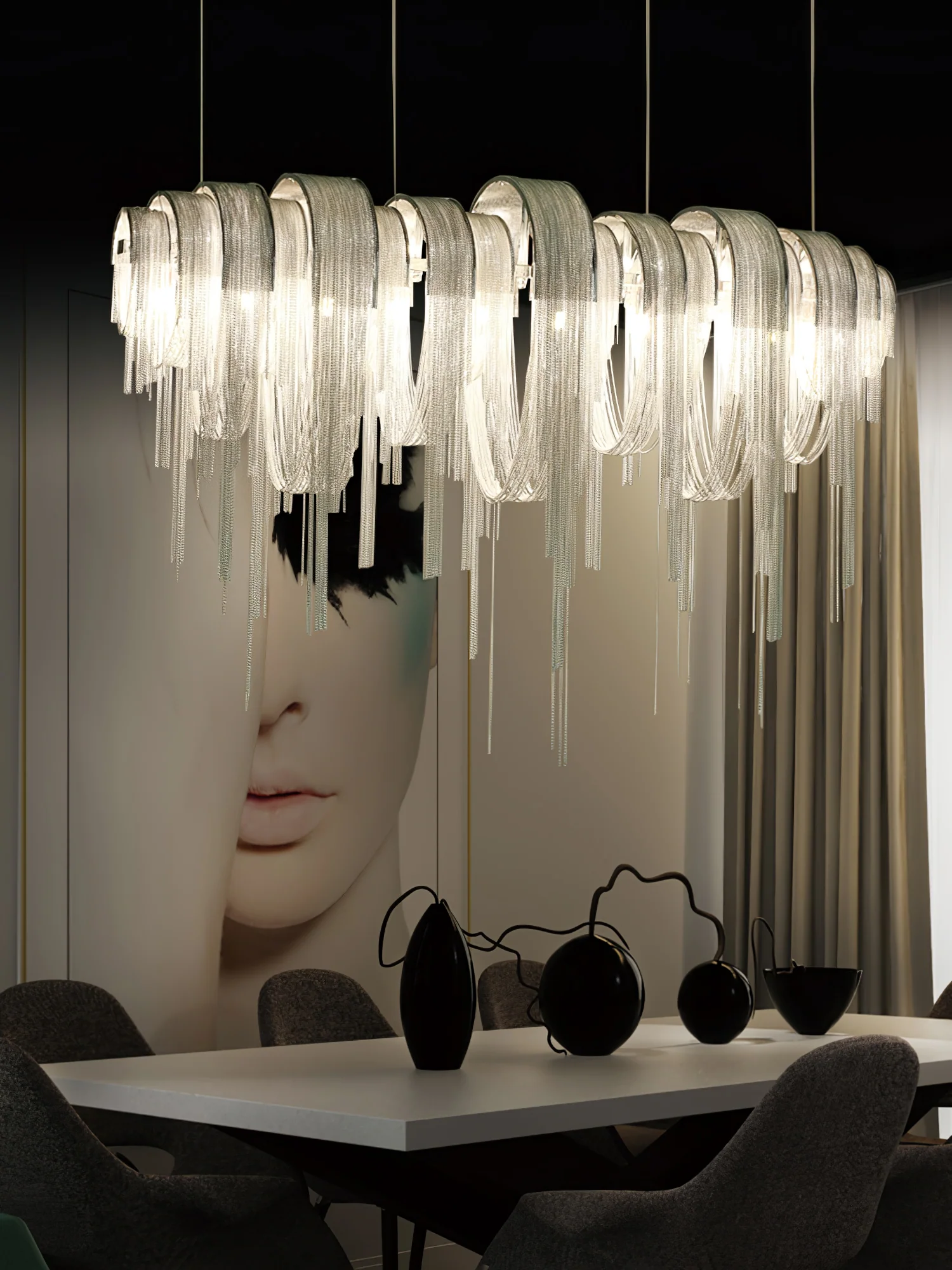 Length Chains Chandelier - Image 48