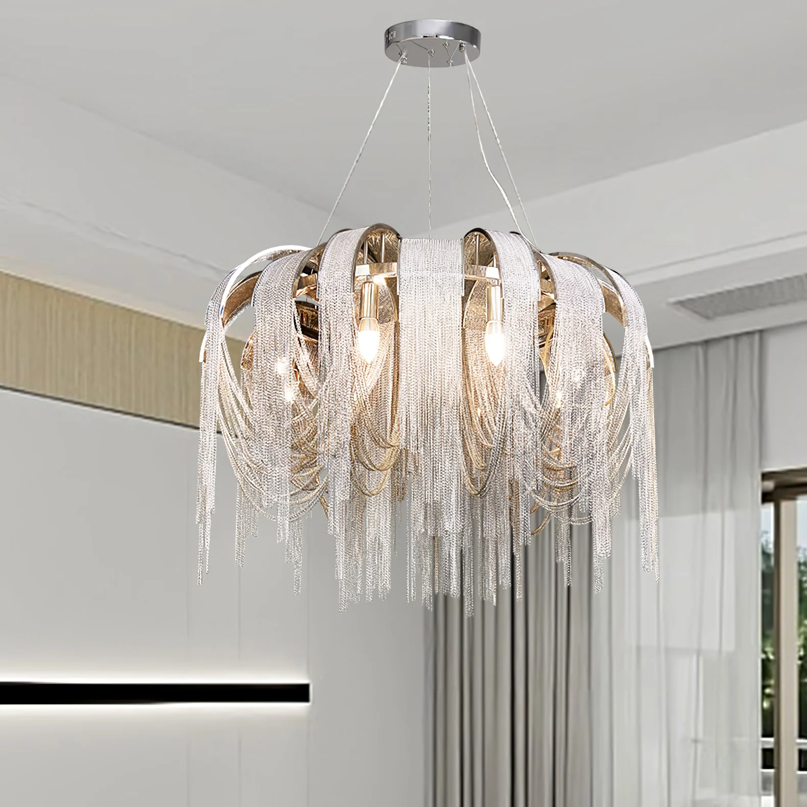 Length Chains Chandelier - Image 68