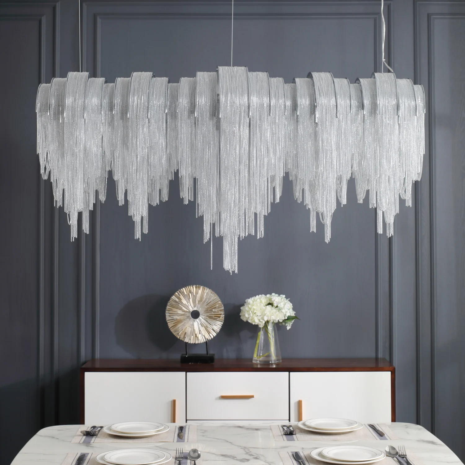 Length Chains Chandelier - Image 8