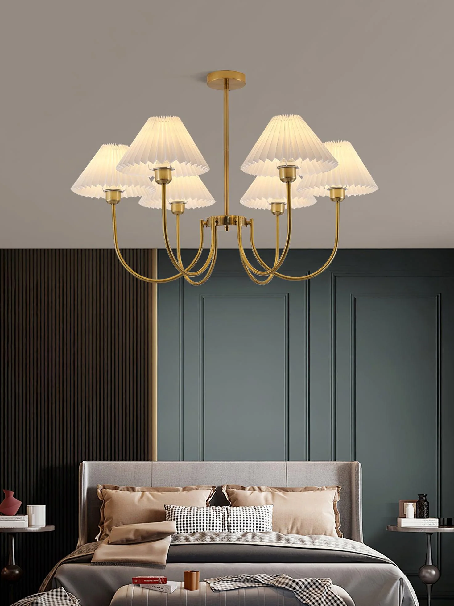 Lenore Pleated Chandelier - Image 28