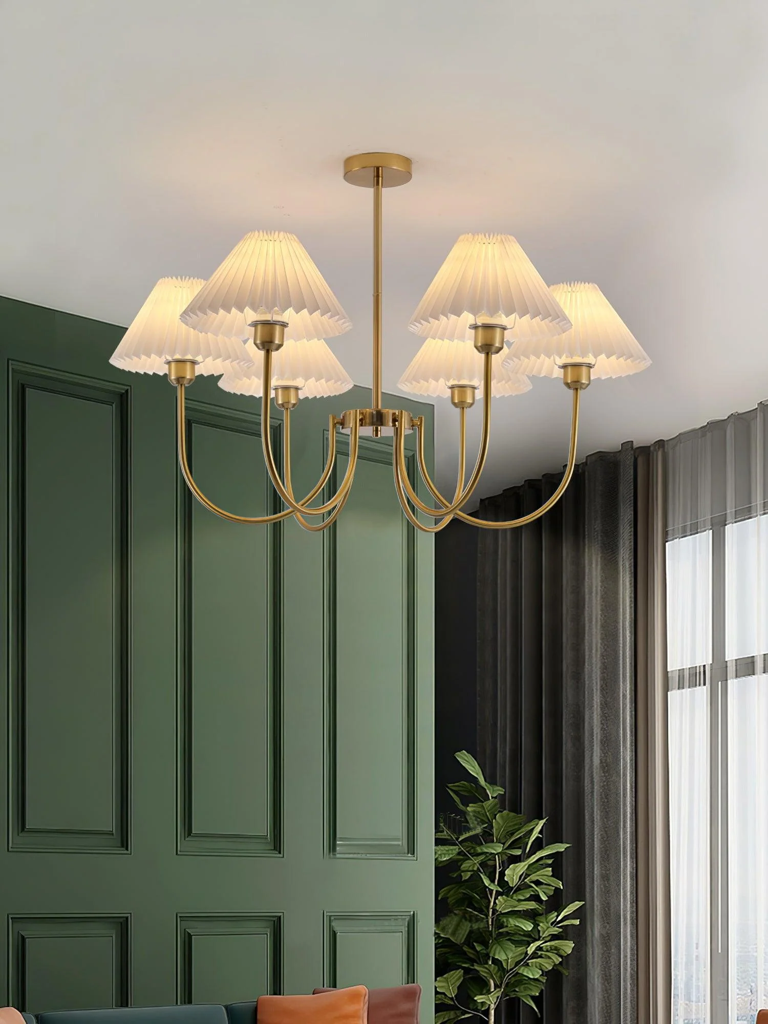 Lenore Pleated Chandelier - Image 7