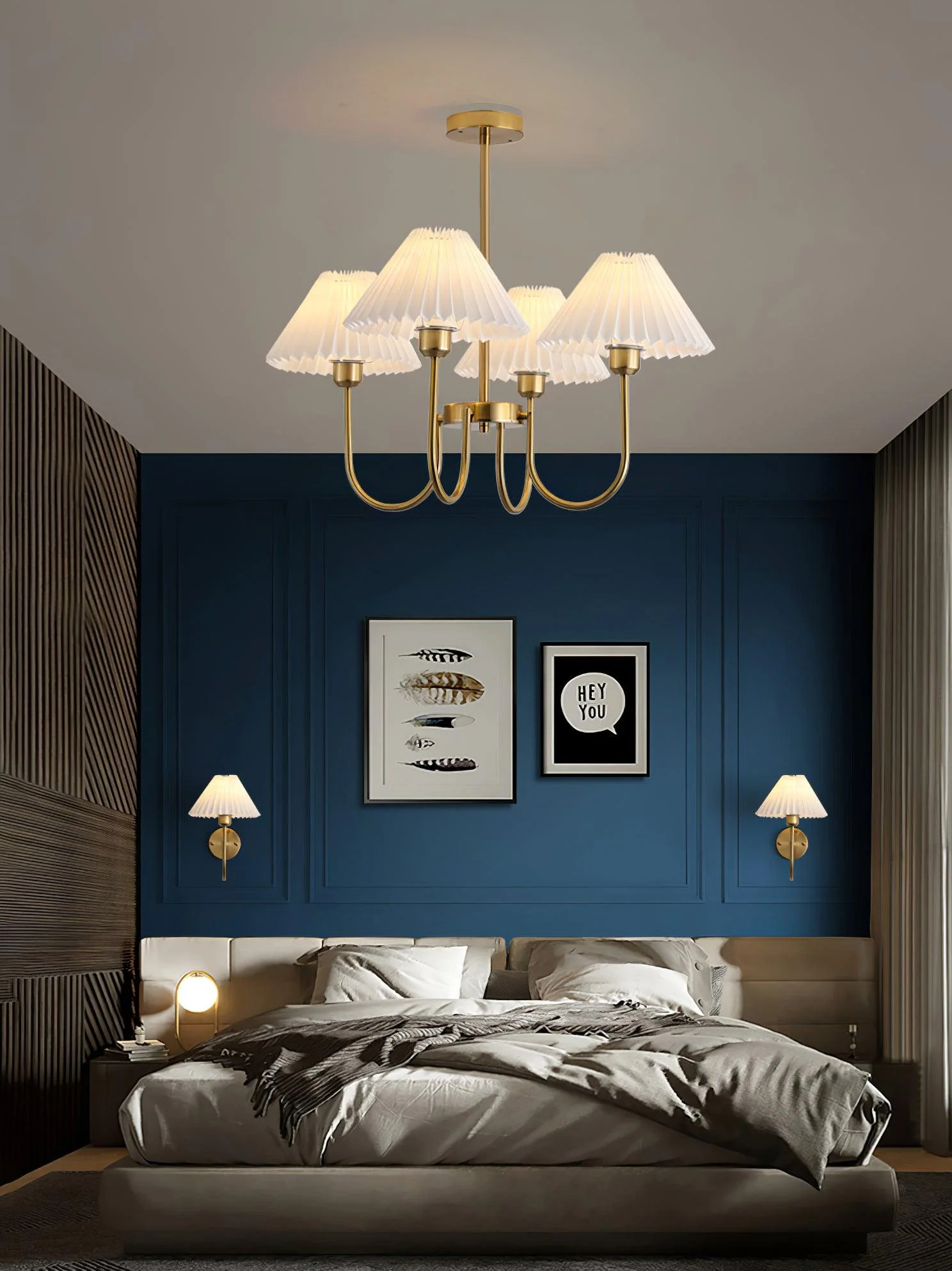 Lenore Pleated Chandelier - Image 8