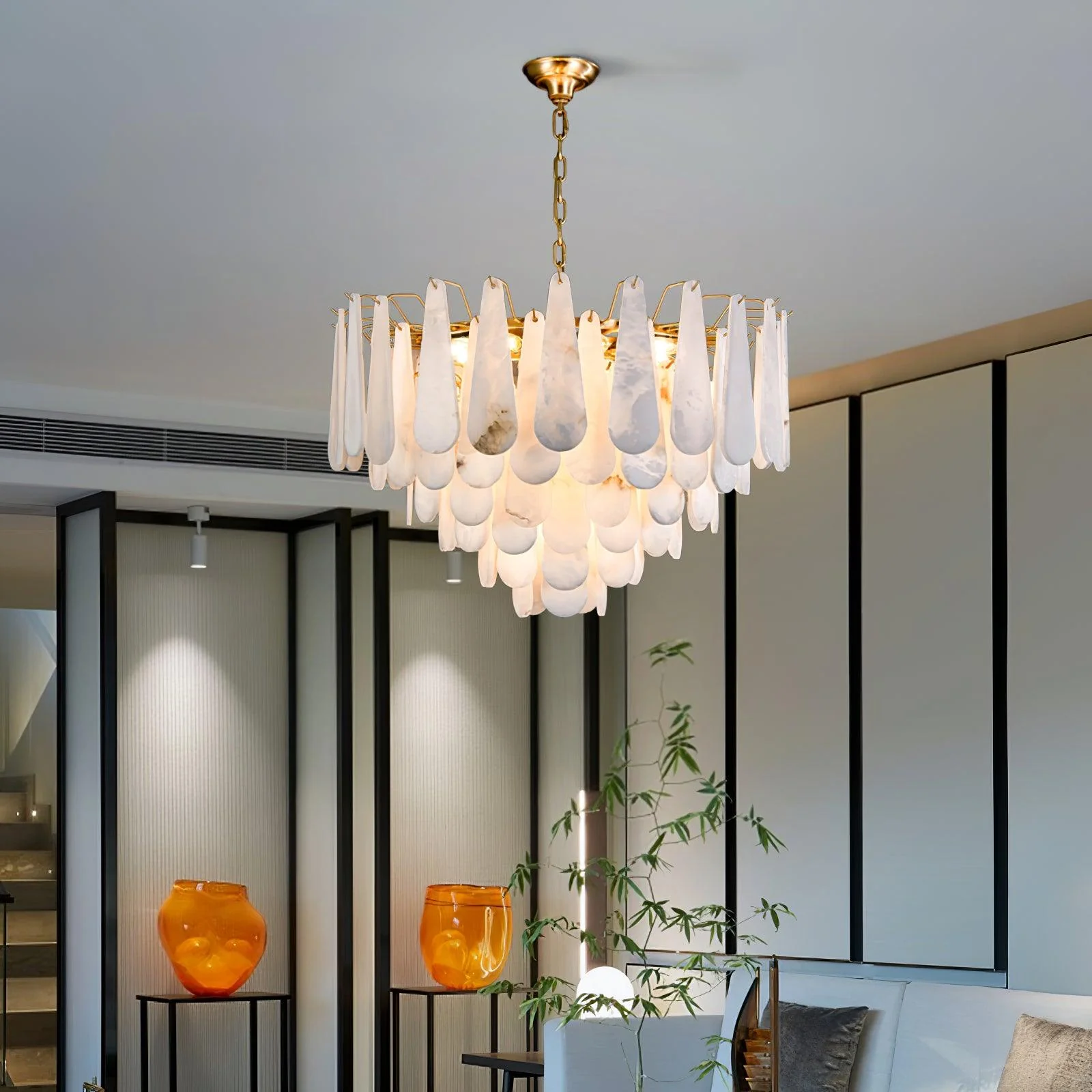 Leon Alabaster Chandelier - Image 2