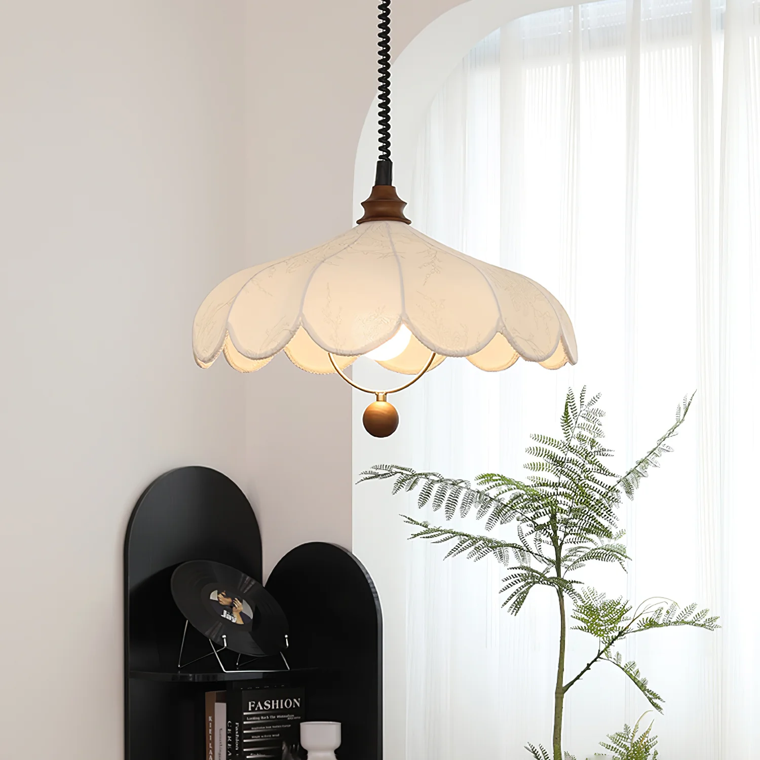 Lily Fabric Pendant Lamp - Image 2