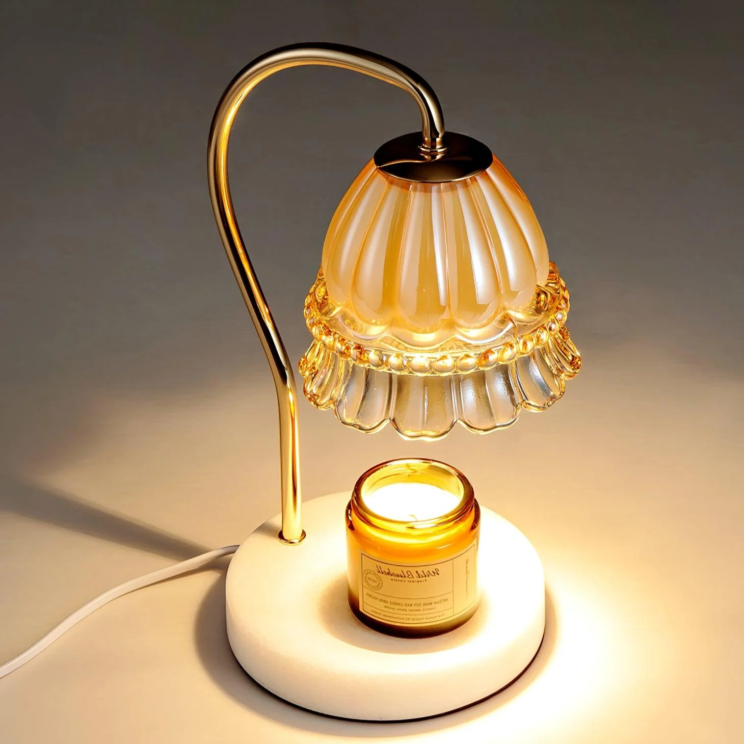 Lily Marble Warmer Table Lamp - Image 10