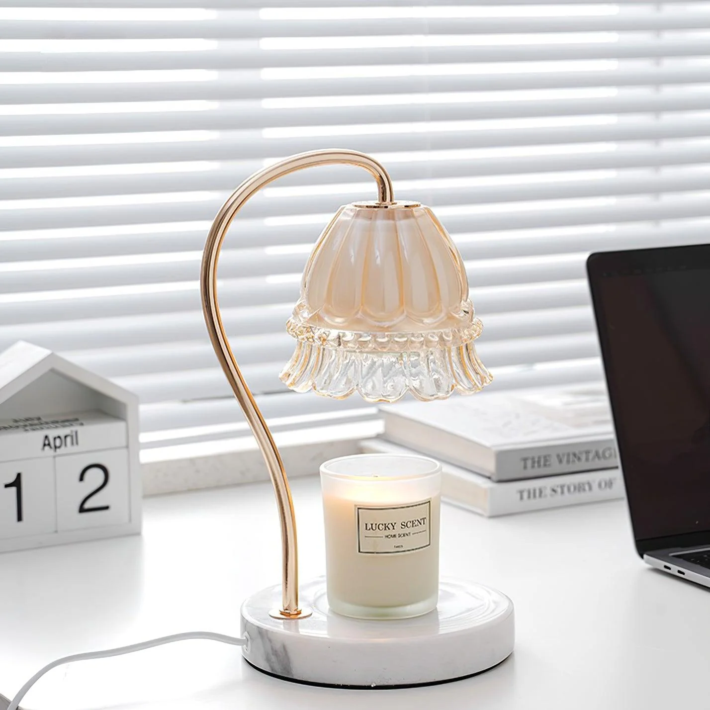 Lily Marble Warmer Table Lamp - Image 14
