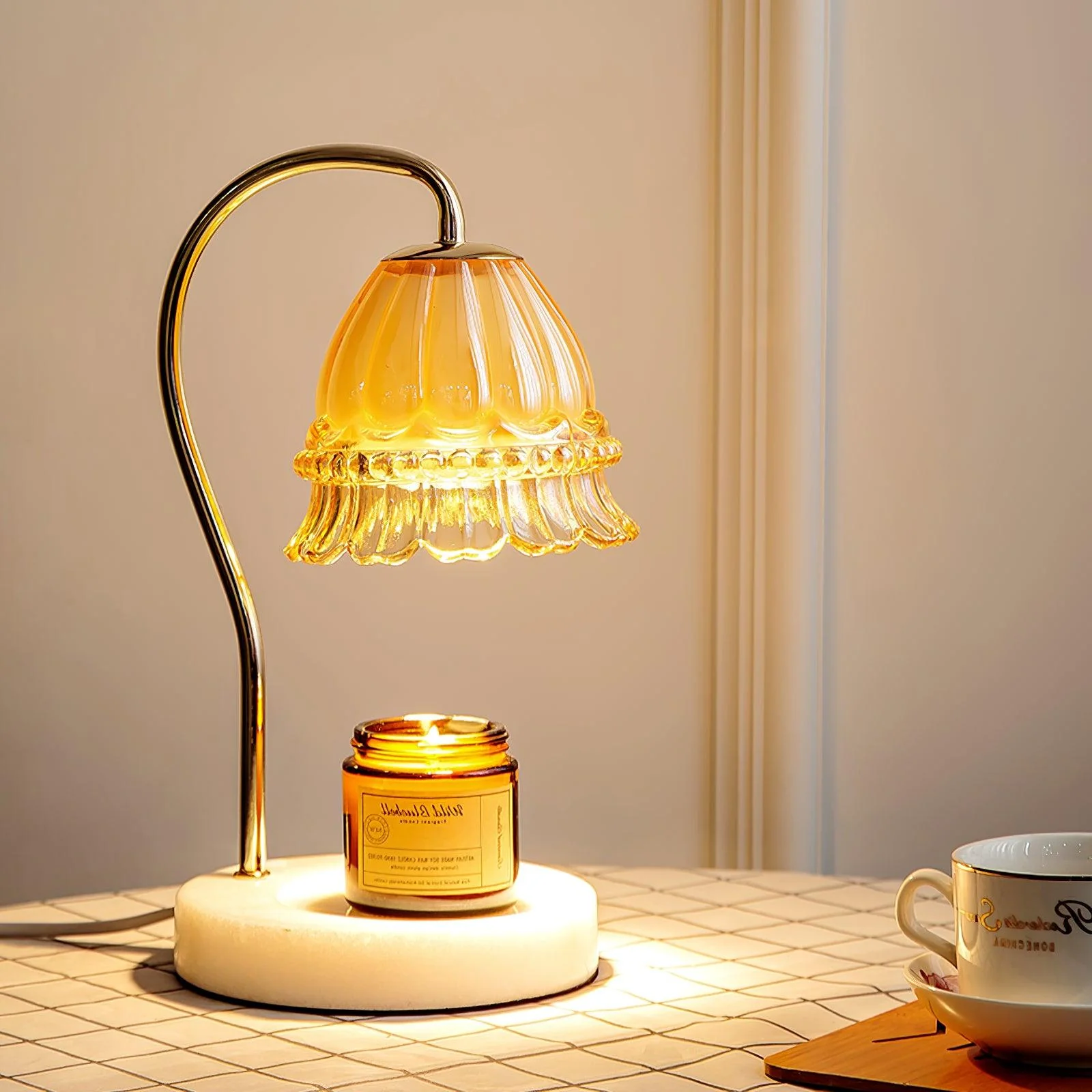Lily Marble Warmer Table Lamp - Image 17