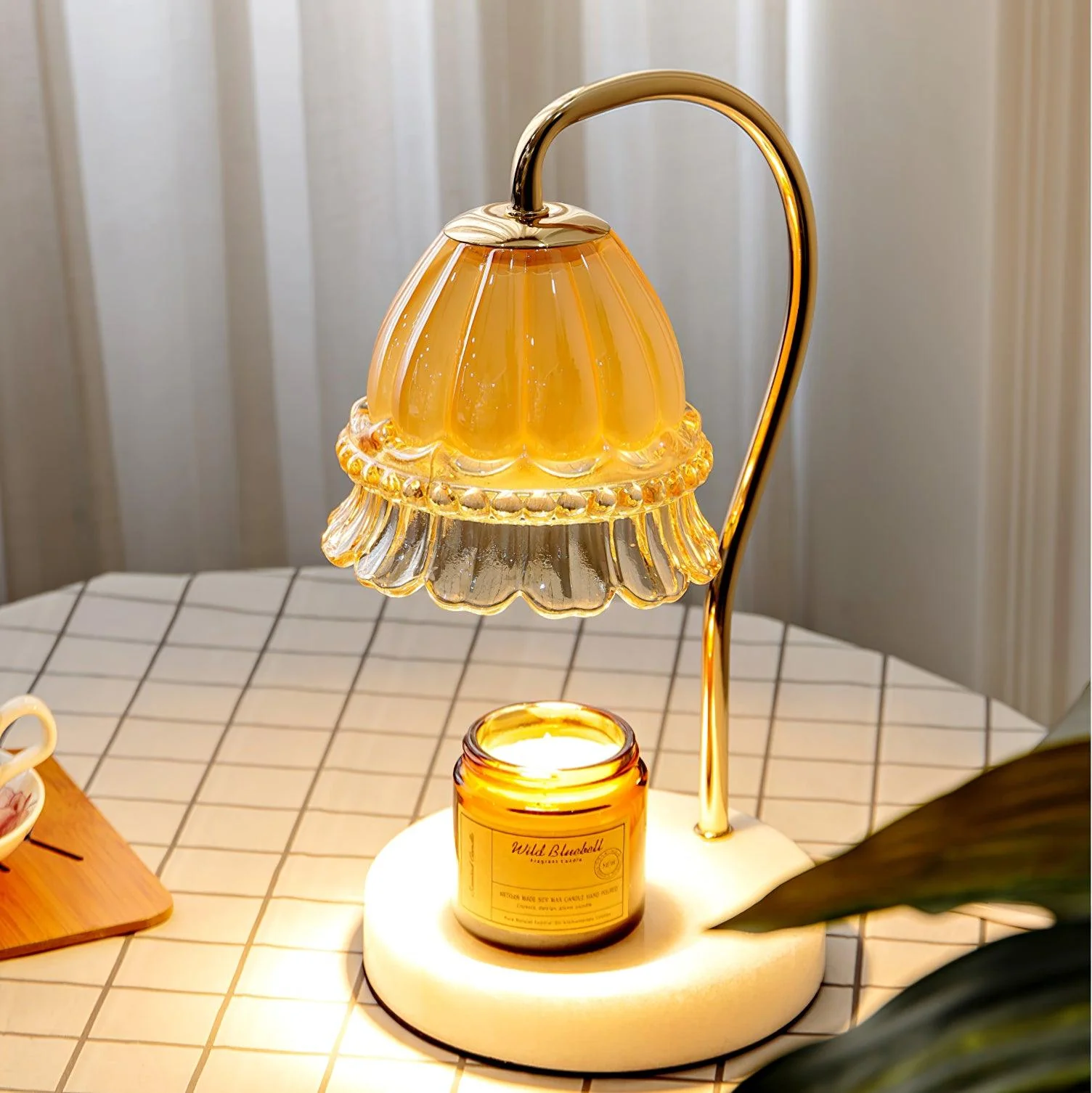 Lily Marble Warmer Table Lamp - Image 8