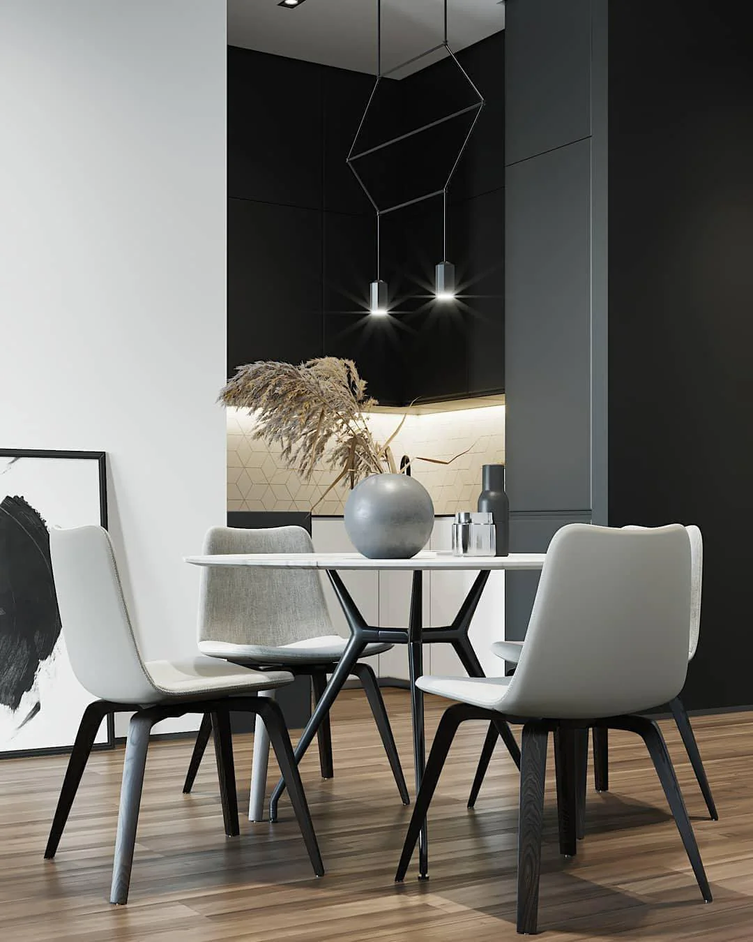 Line Art Pendant Light - Image 4