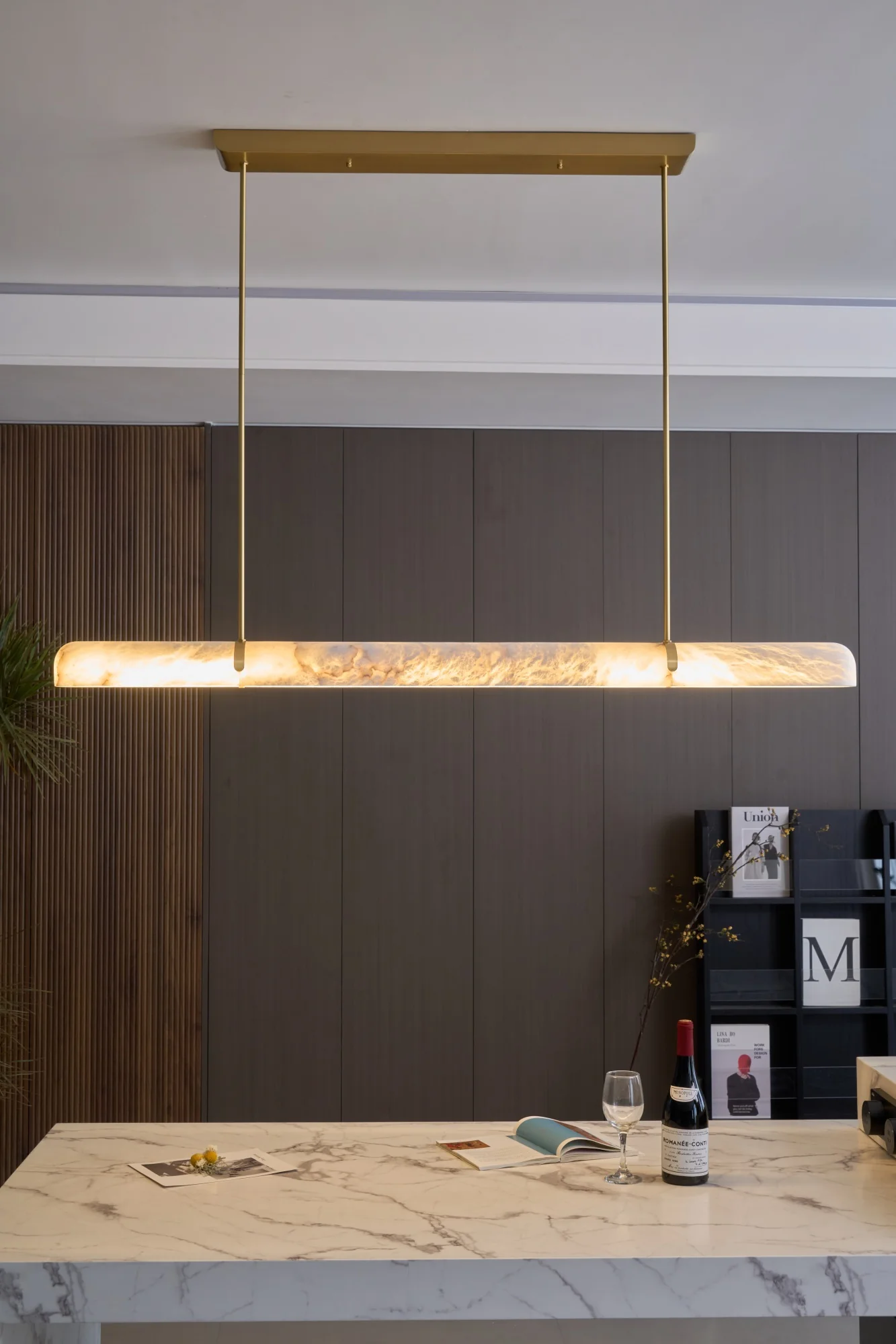 Linear Alabaster Chandelier - Image 4