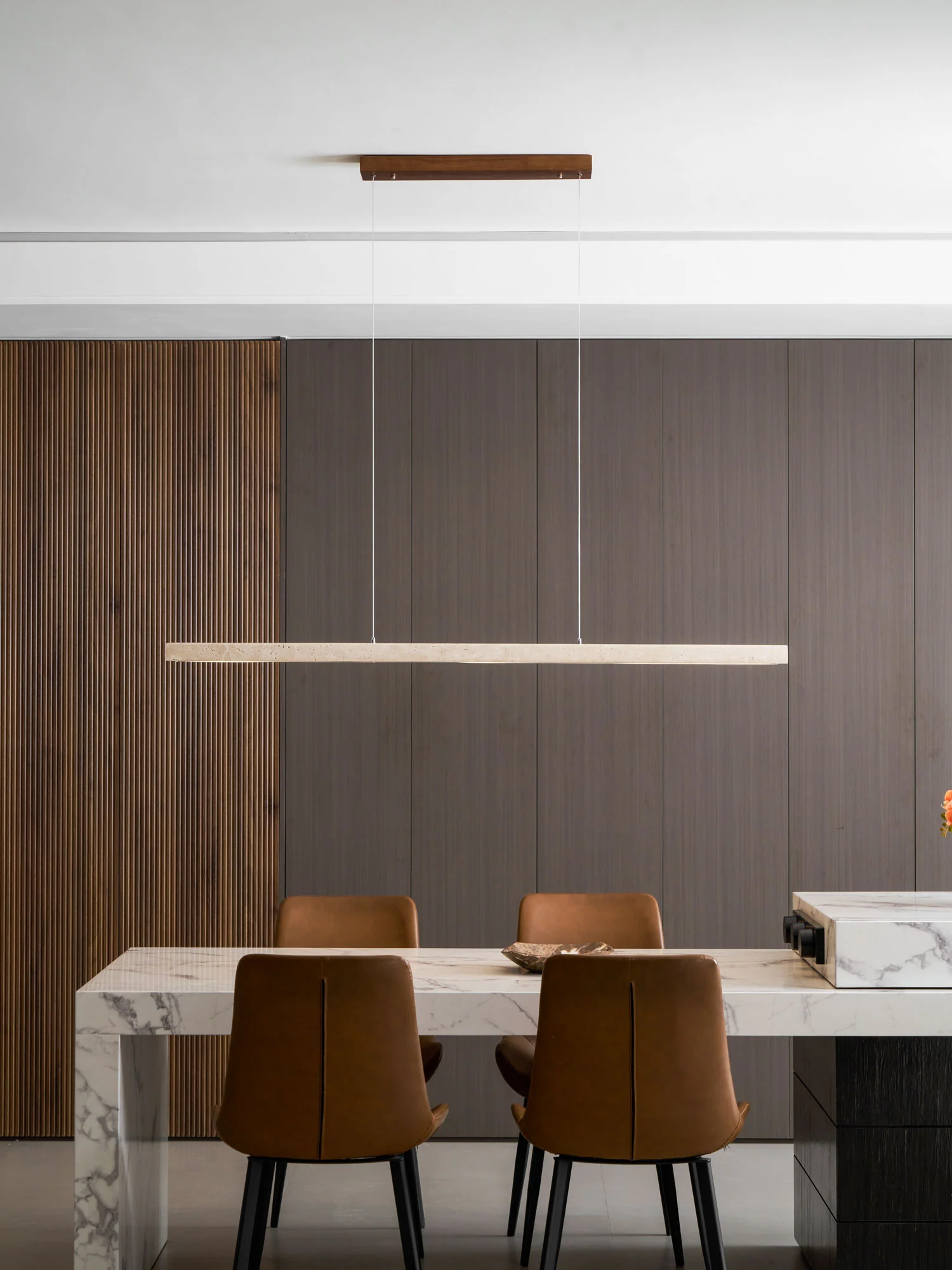 Linear Travertine Pendant Lamp - Image 13