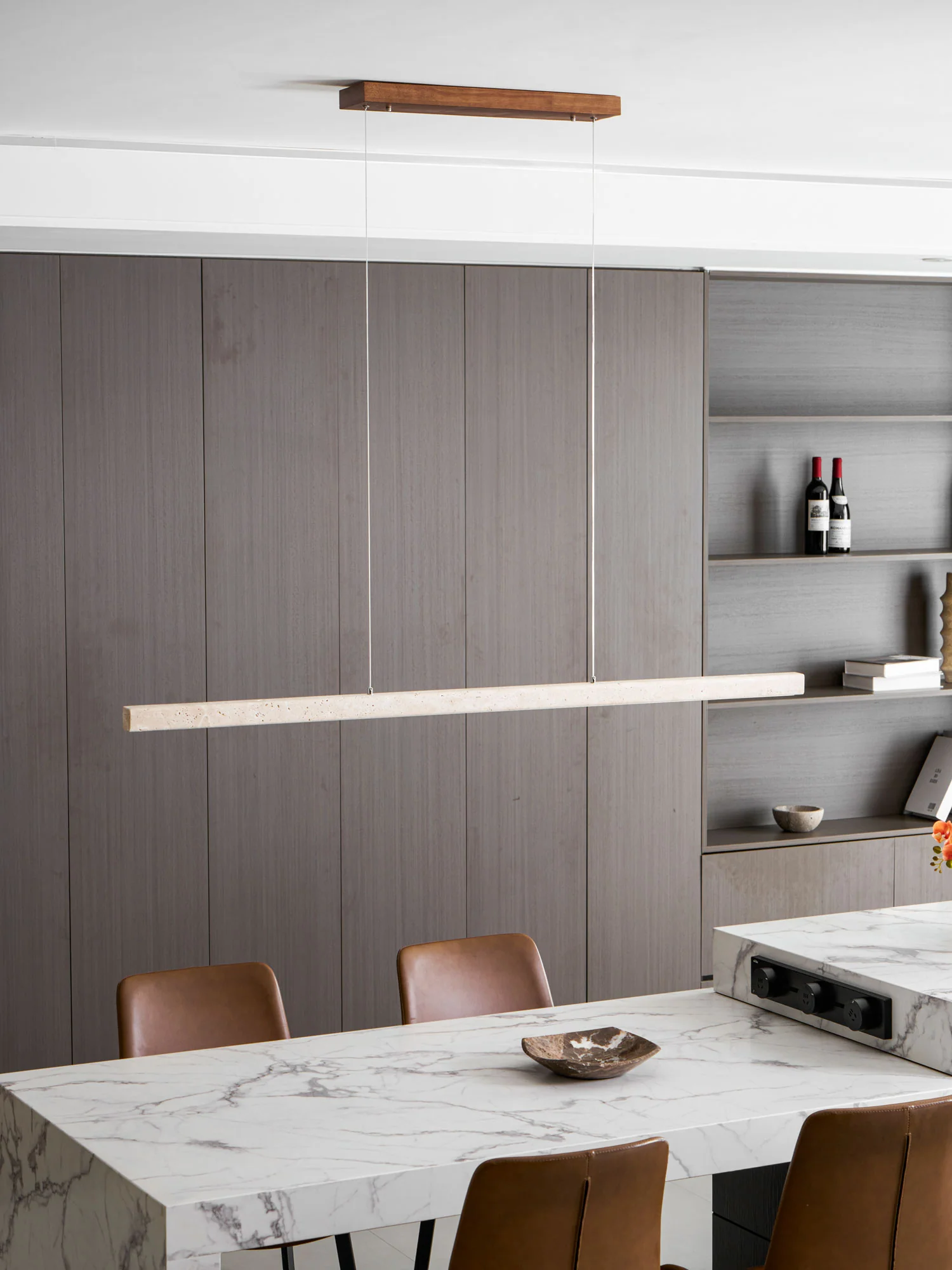 Linear Travertine Pendant Lamp - Image 16