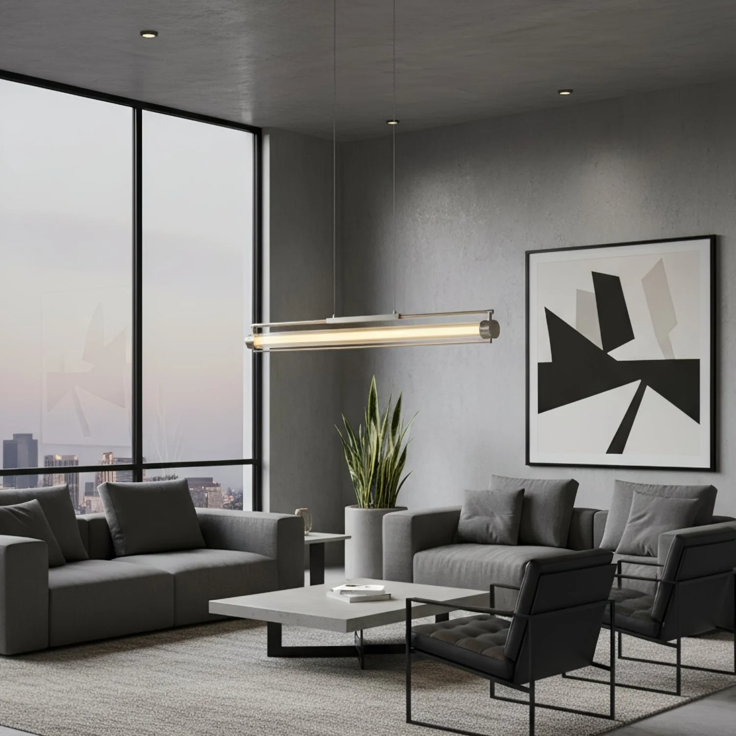 Linear Tube Linear Pendant - Image 4