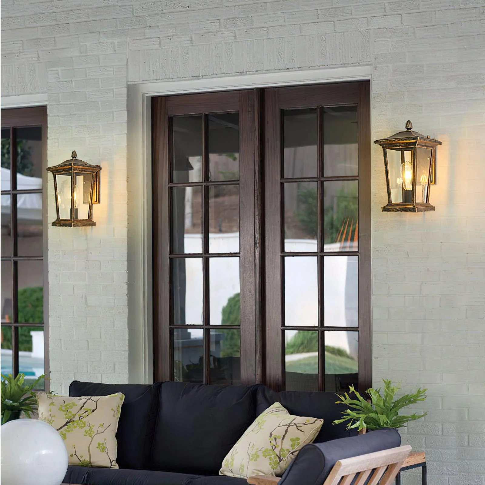 Lodge Birdcage Outdoor Wall Lamp - Image 4
