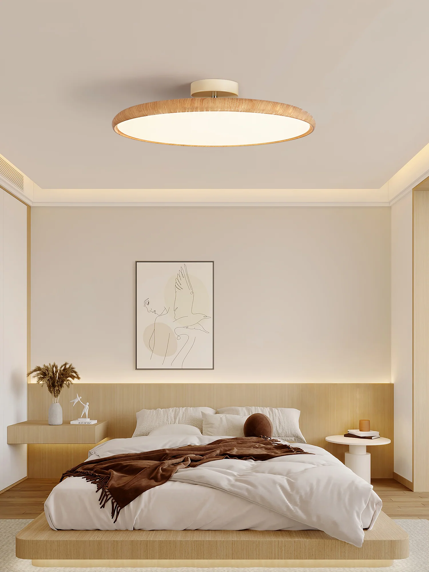 Lola Wood Grain Adjustable Ceiling Lamp - Image 12
