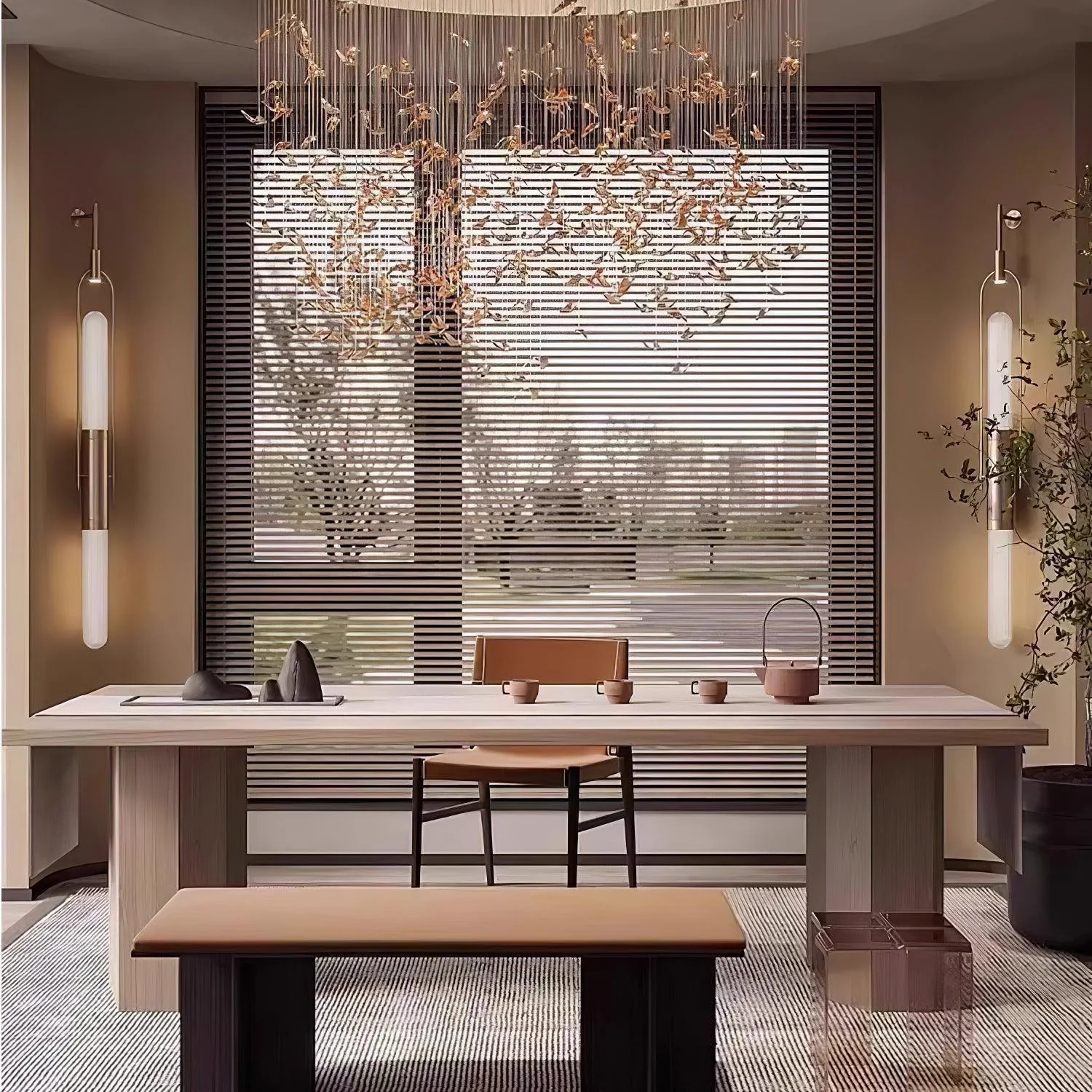 Long Arc Glass Wall Lamp - Image 3
