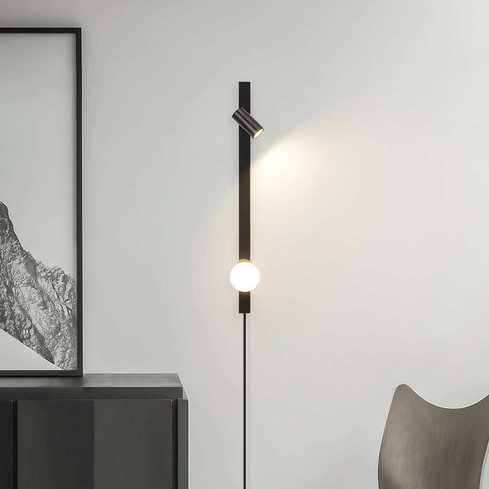 Long Arm Plug-in Wall Light - Image 4