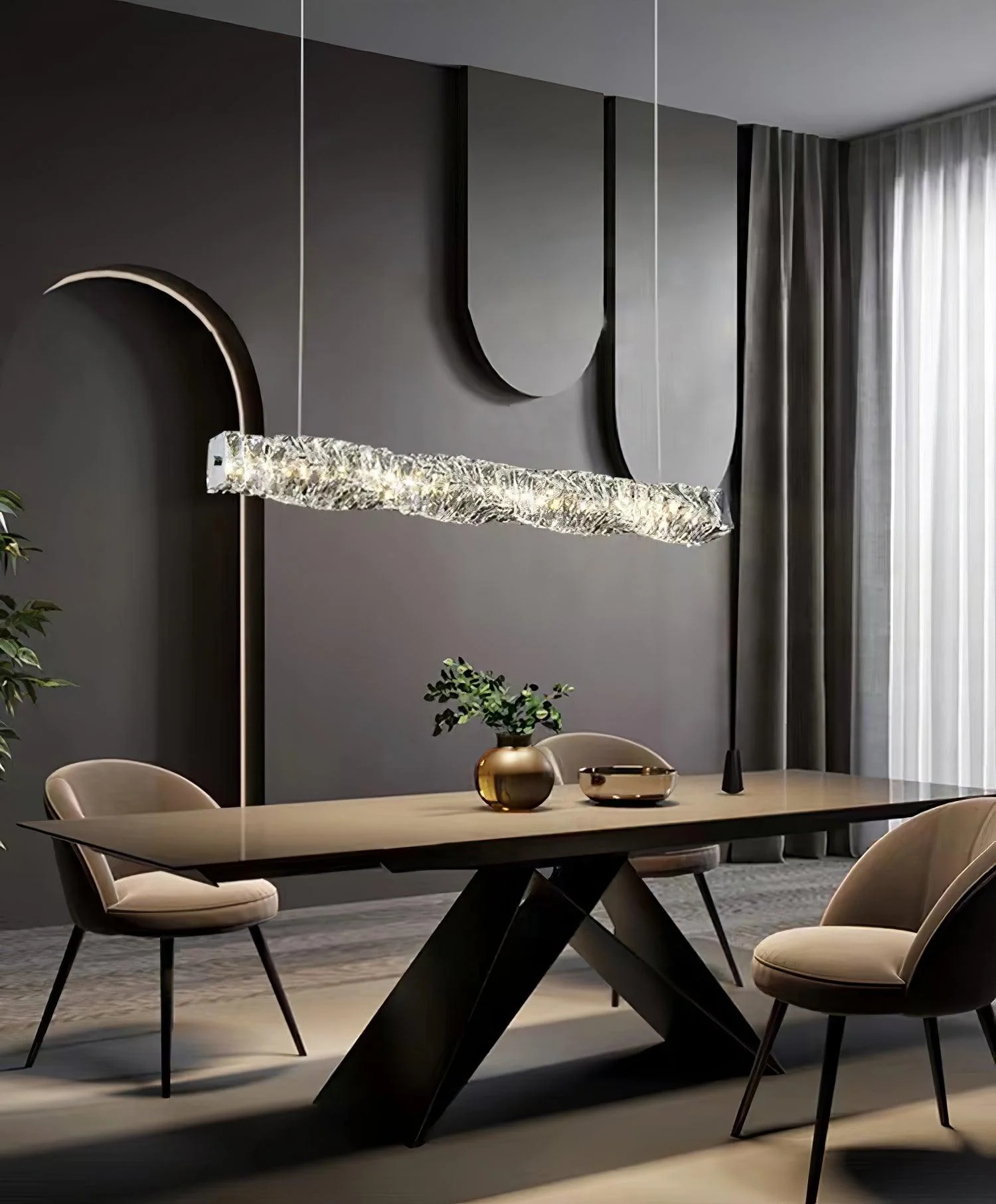 Long Crystal Pendant Lamp - Image 23