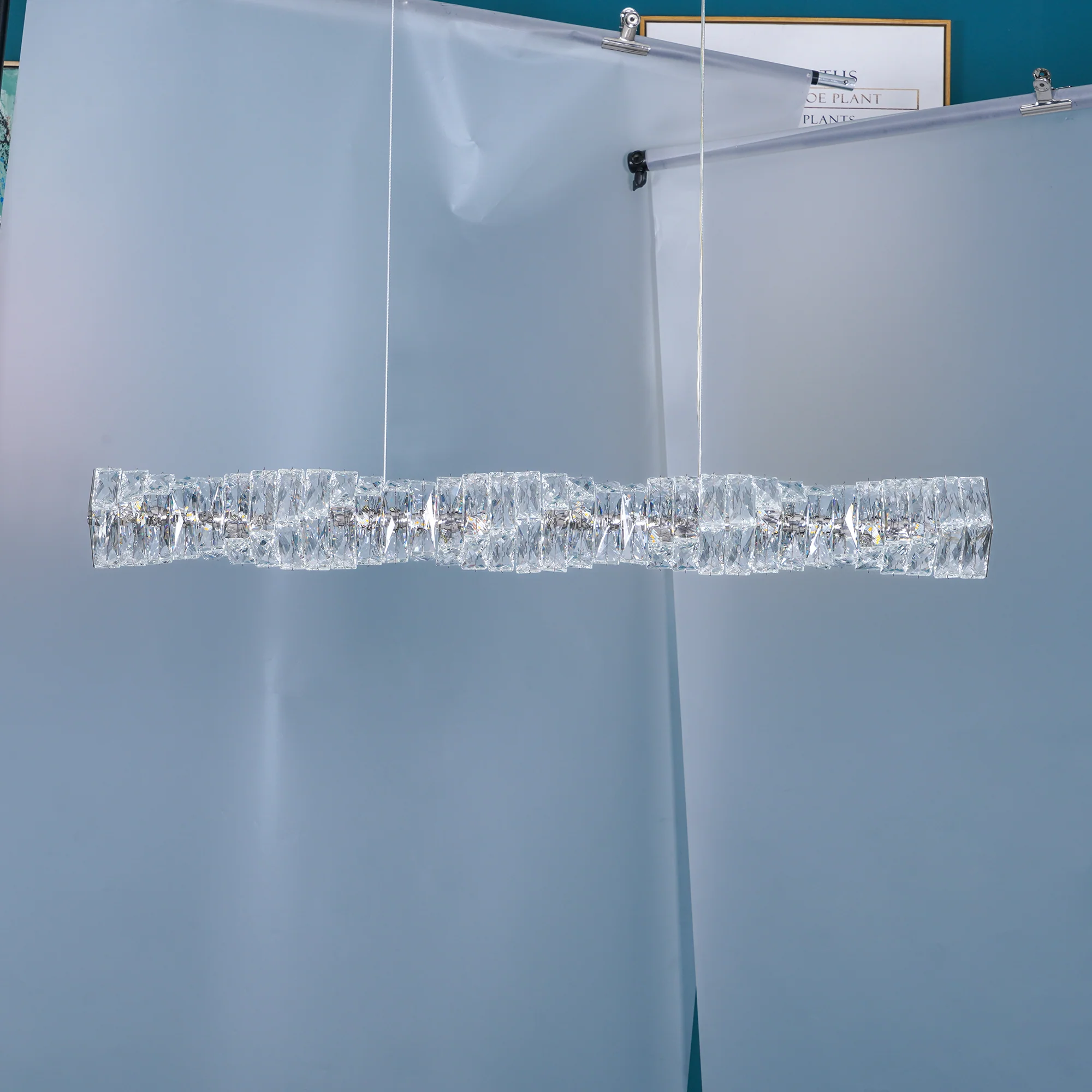 Long Crystal Pendant Lamp - Image 57