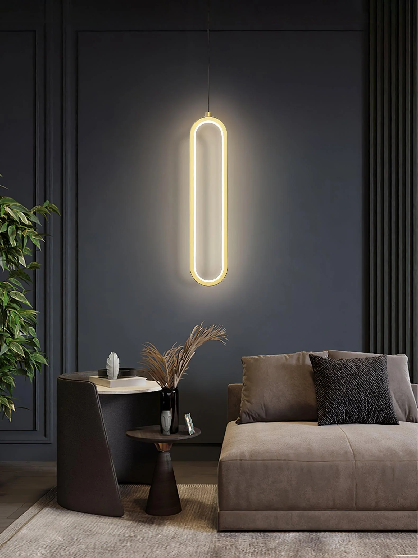 Long Oval LED Pendant Lamp - Image 10