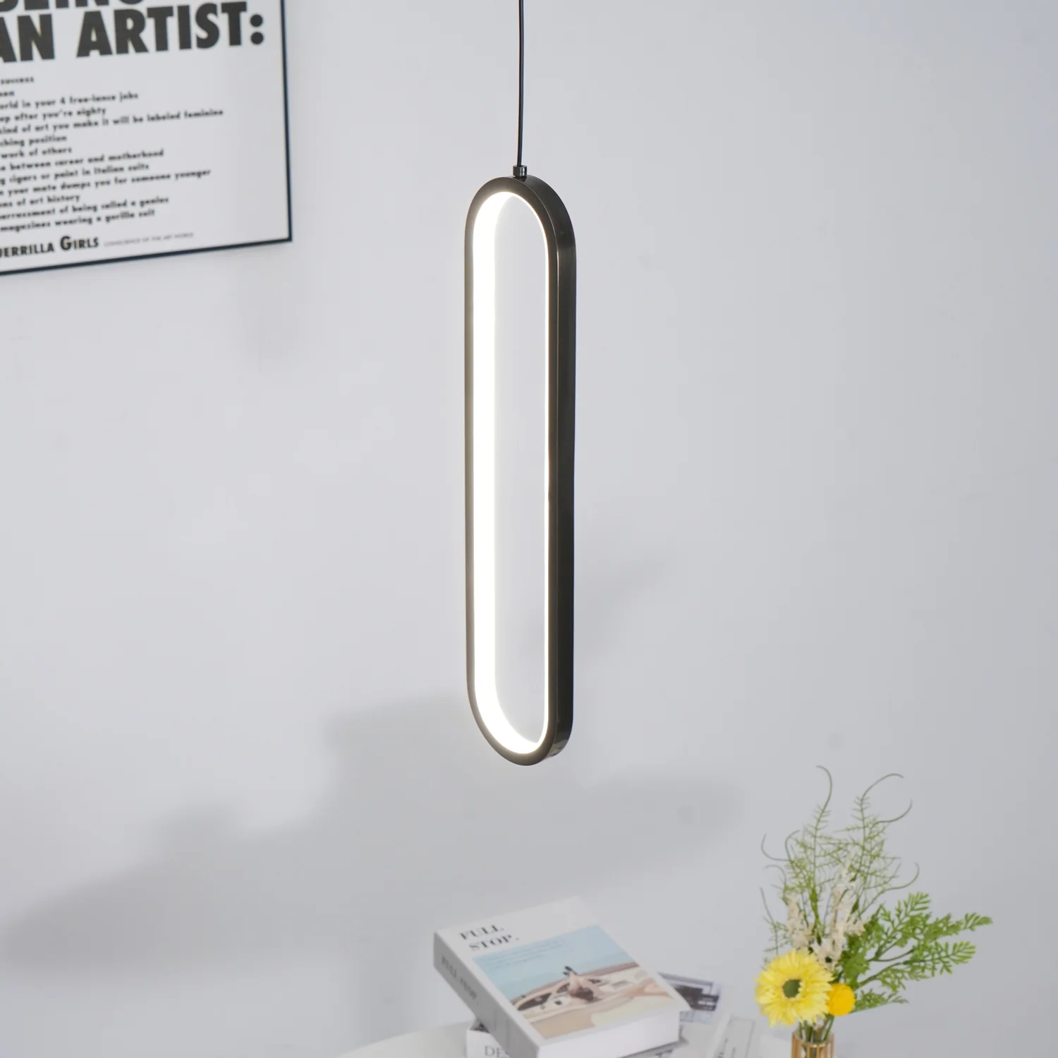 Long Oval LED Pendant Lamp - Image 3