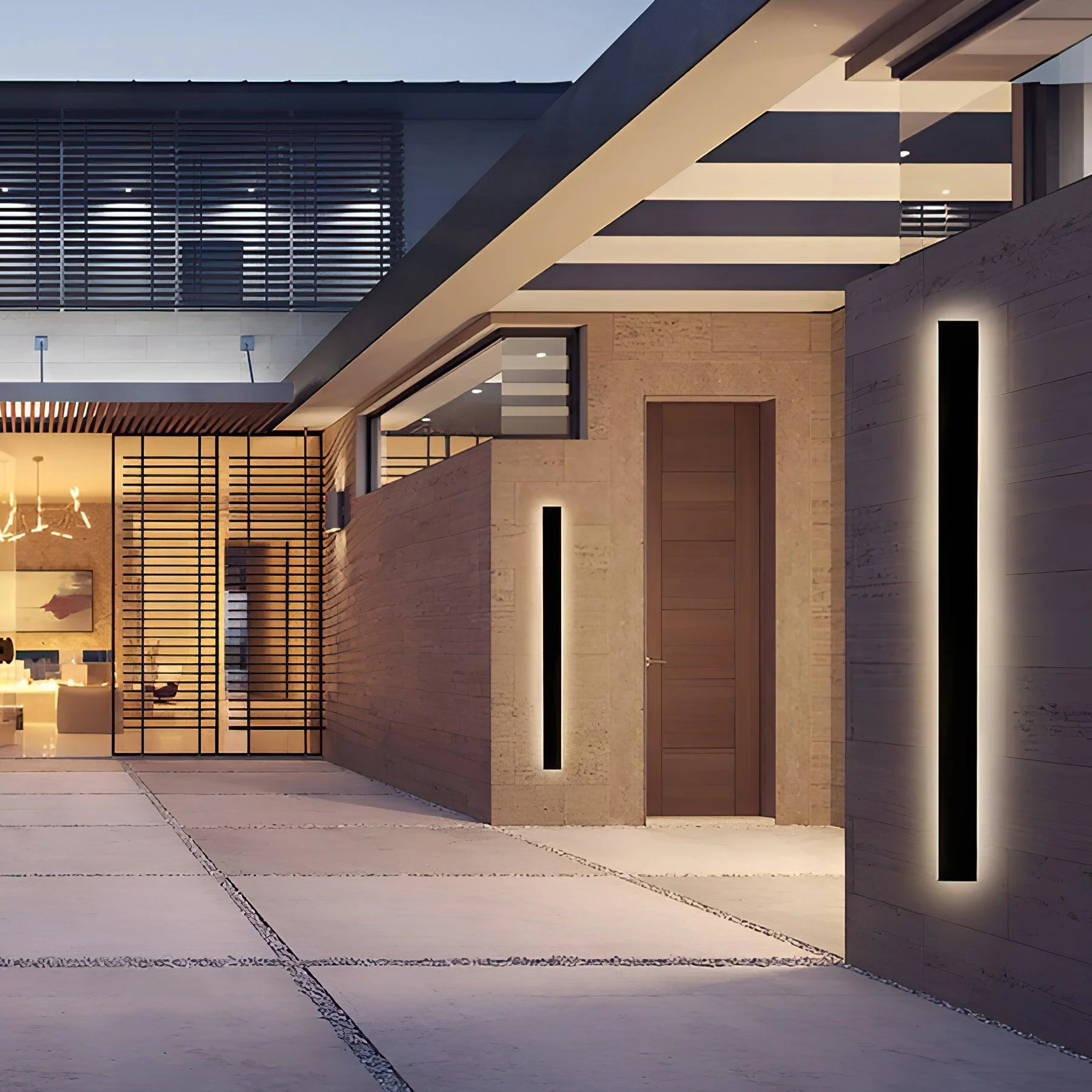 Long Strip Solar Outdoor Sconce - Image 4
