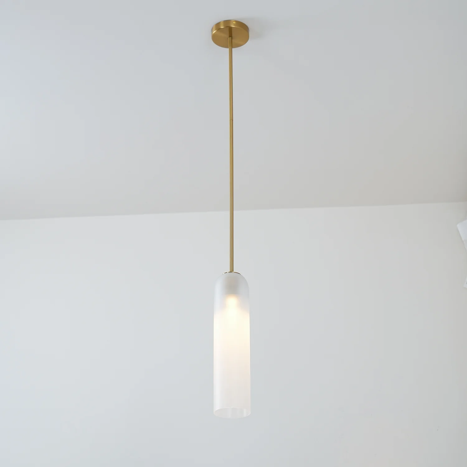 Long Tube Glass Pendant Light - Image 9